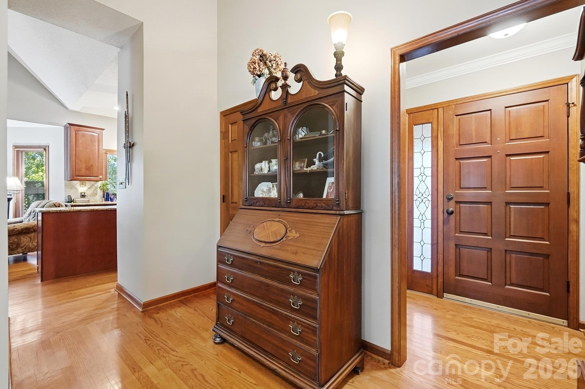 Beautiful hardwood floors,, rich molding, vaulted ceilings with wood beams, and sky lights - 1669 Aragon Beach Road, Rock Hill