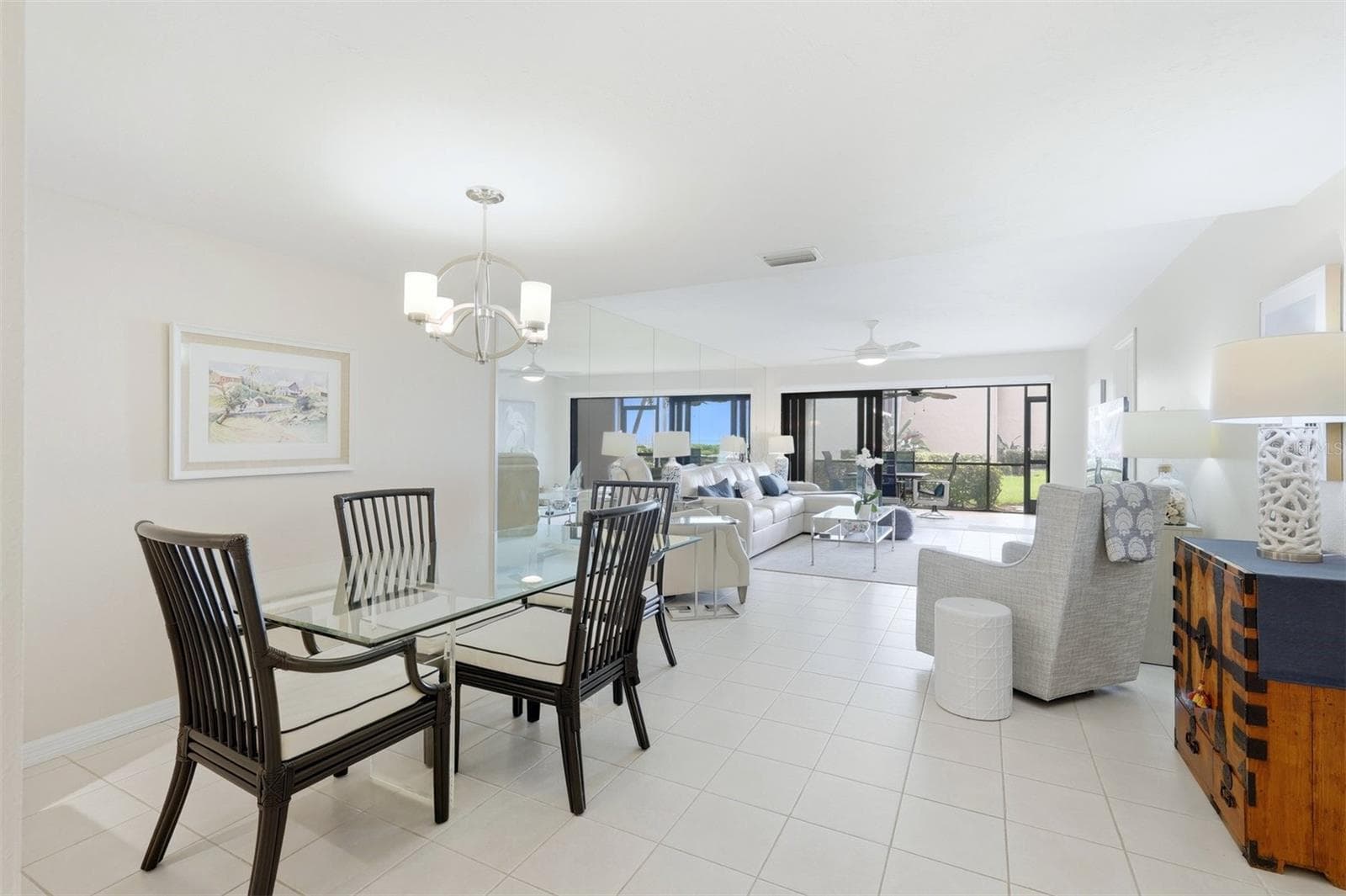 Dining area with water views - 5655 GULF OF MEXICO DR #A107, LONGBOAT KEY
