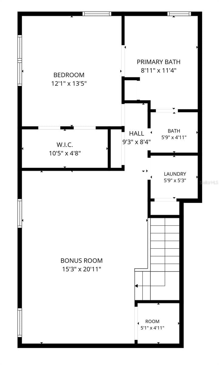 2nd Floor Floor Plan - 11925 KEATING DR, TAMPA