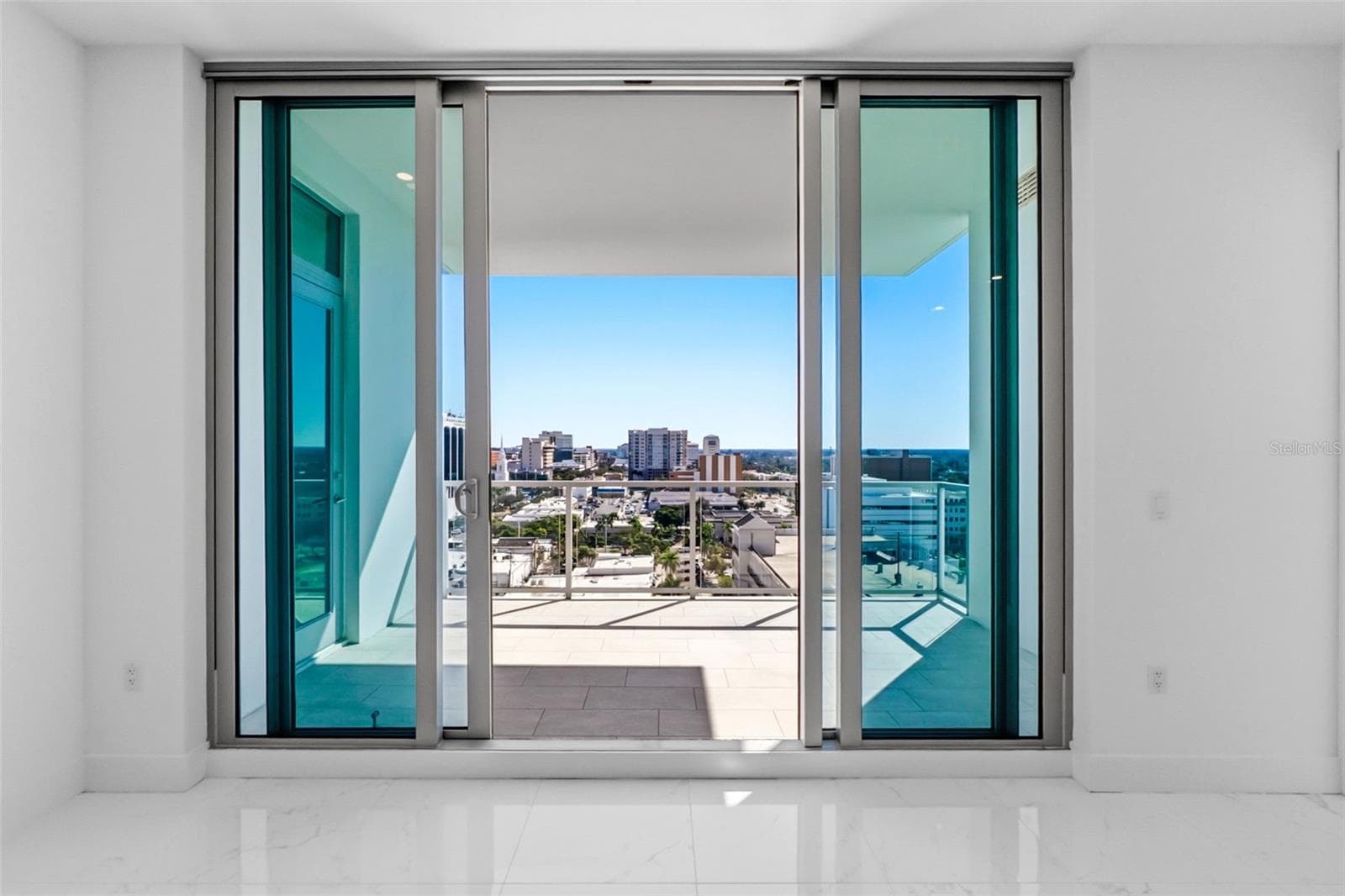 Views facing east with morning sun - 111 S PINEAPPLE AVE #1103, SARASOTA