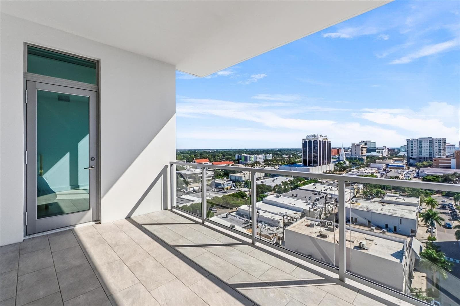 Primary bedroom has door to balcony - 111 S PINEAPPLE AVE #1103, SARASOTA