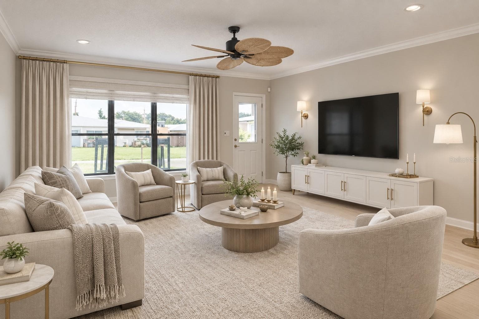 Virtual Staging Living room - 3013 JENNINGS DR, SARASOTA