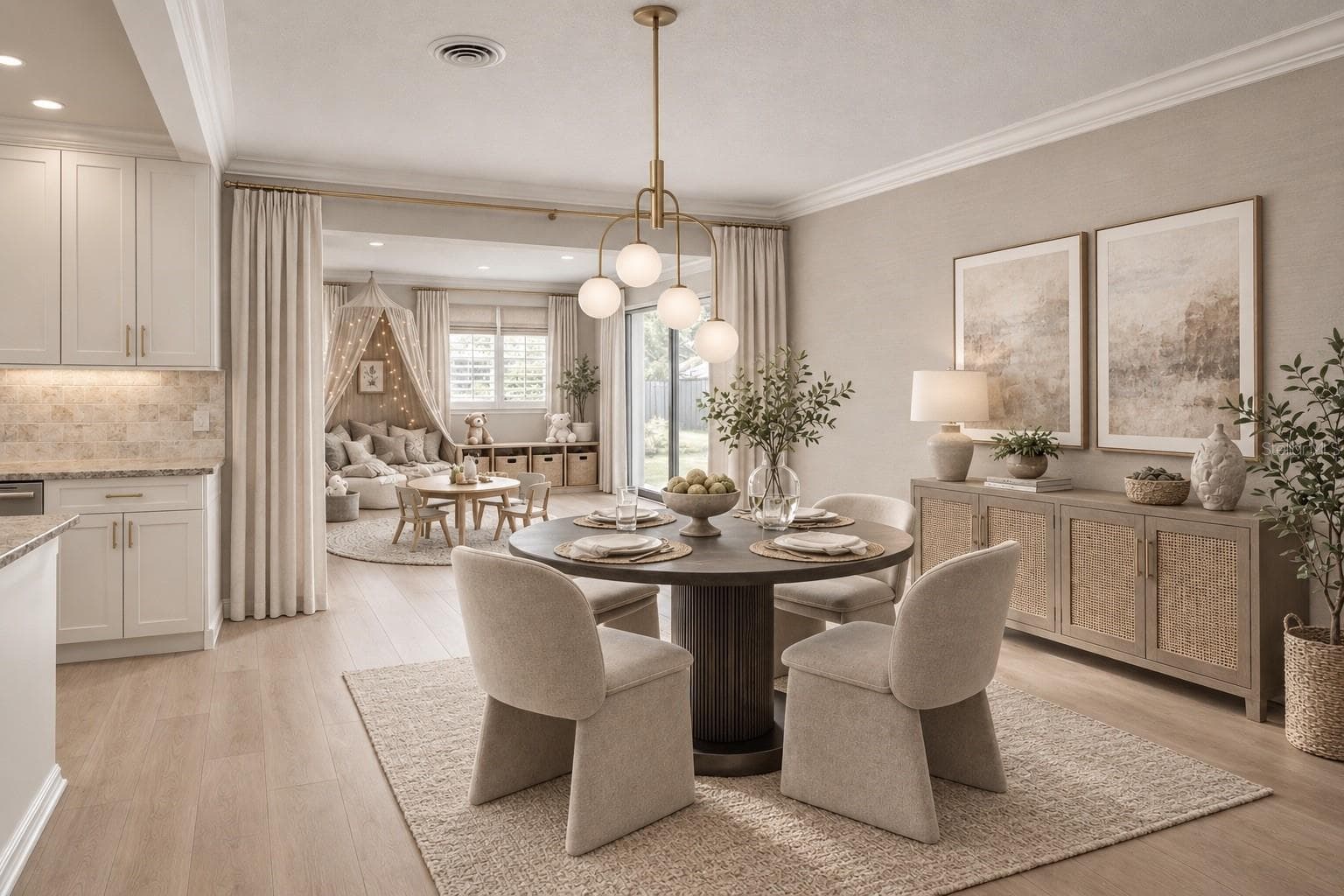 Virtual Staging dining Room - 3013 JENNINGS DR, SARASOTA