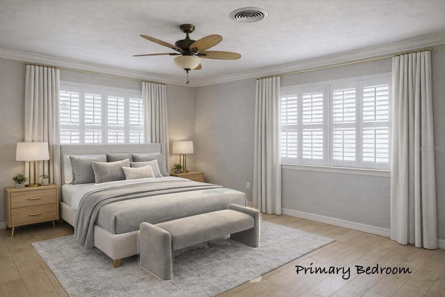 Virtual Staging Primary Bedroom - 3013 JENNINGS DR, SARASOTA