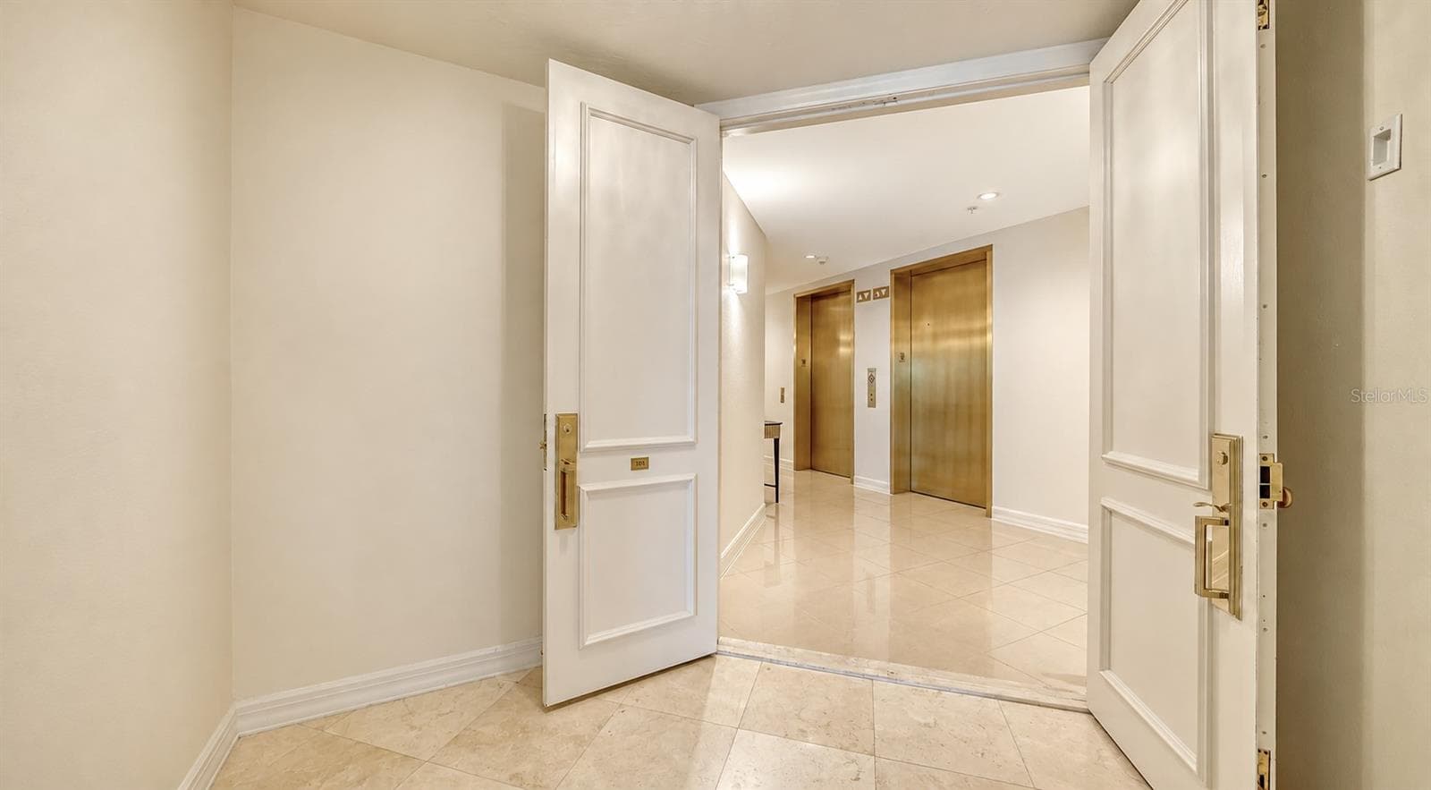 Double Door Entry with access to 2 Elevators - 340 S PALM AVE #101, SARASOTA