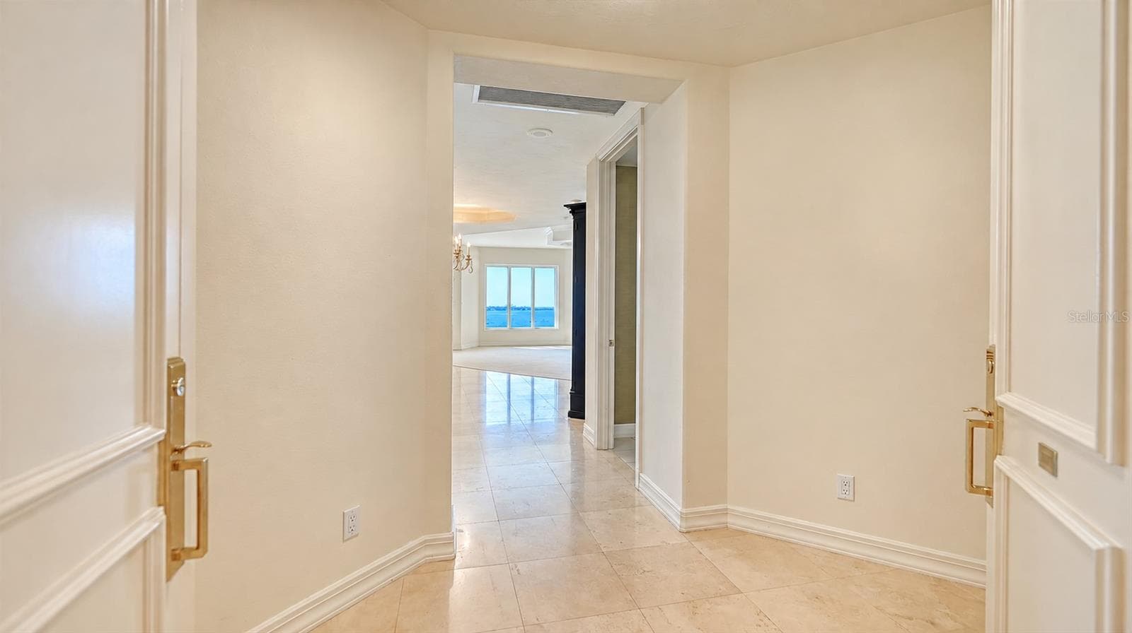 Entry Foyer with Water Views - 340 S PALM AVE #101, SARASOTA