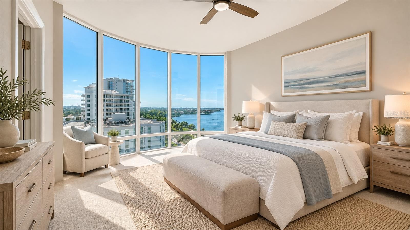 Virtually Staged Third Bedroom - 340 S PALM AVE #101, SARASOTA