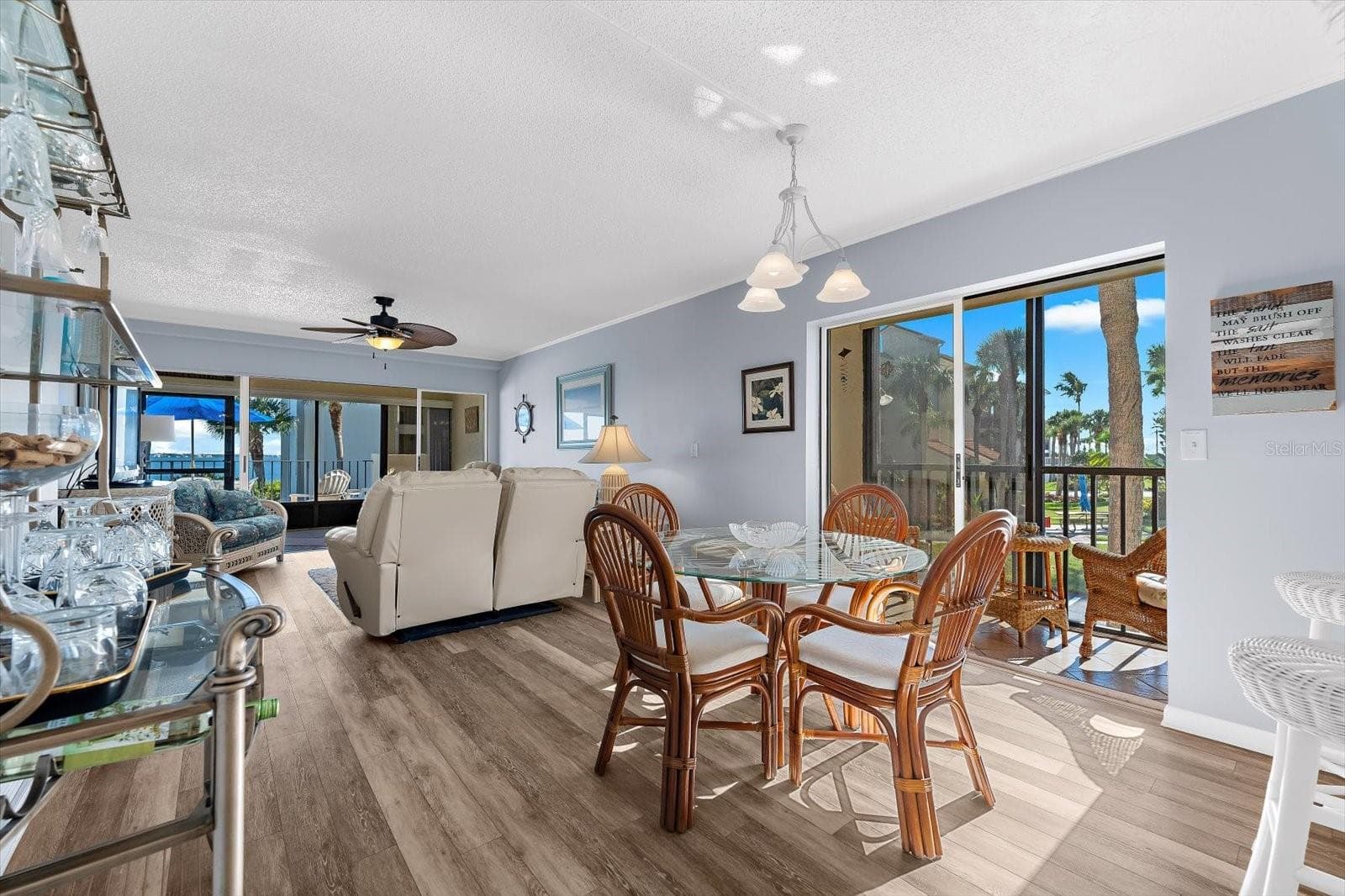 Sliding Doors To Outdoor Paradise - 1551 BEACH RD #207, ENGLEWOOD