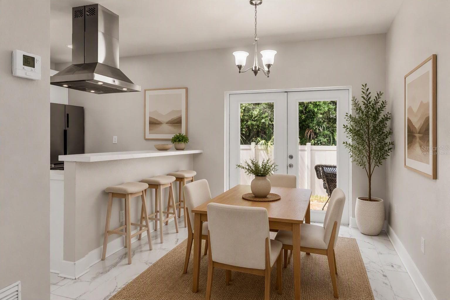 Dining Room virtually staged - 3954 S SANFORD AVE, SANFORD