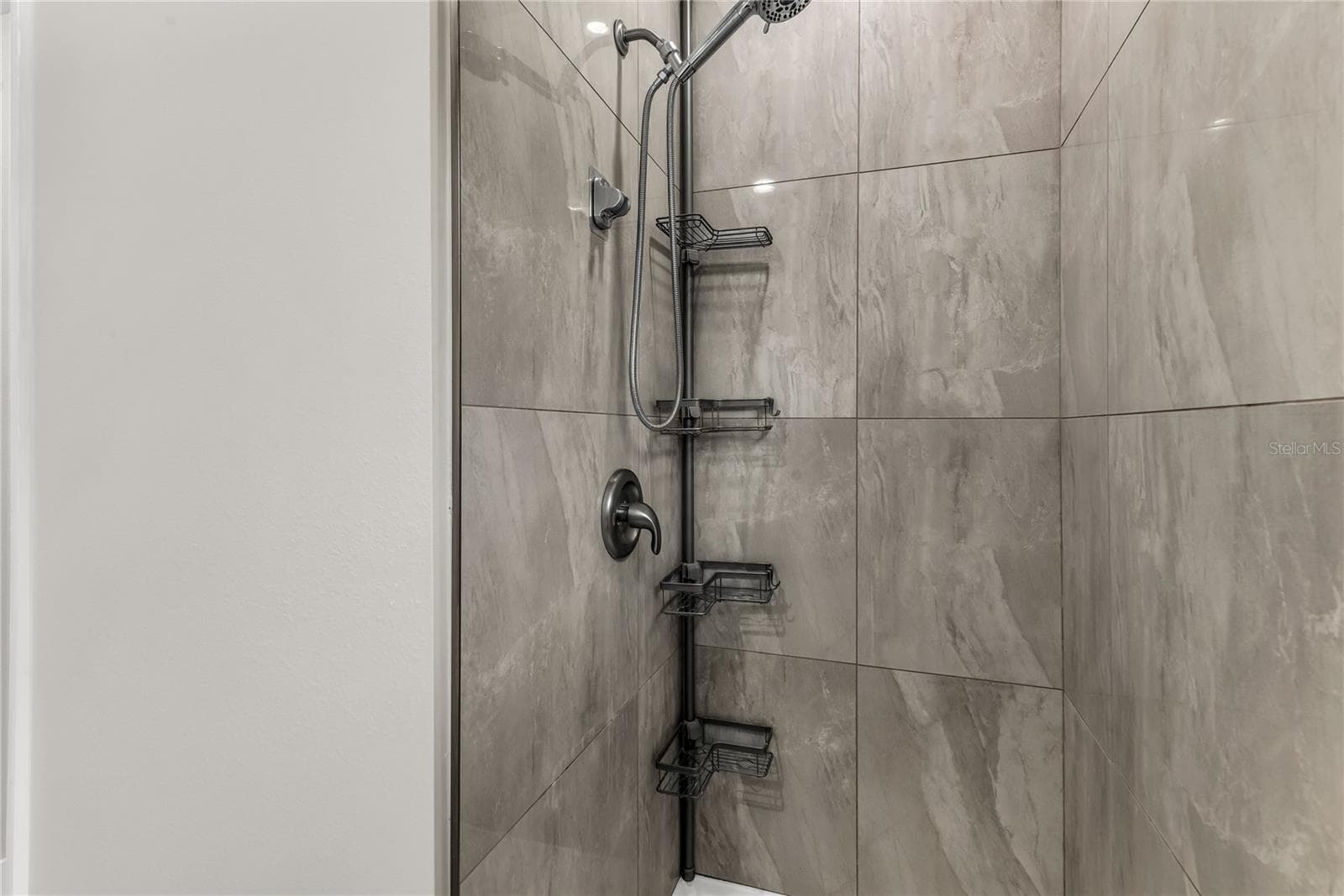 Primary bath modern tiled standalone shower - 3954 S SANFORD AVE, SANFORD