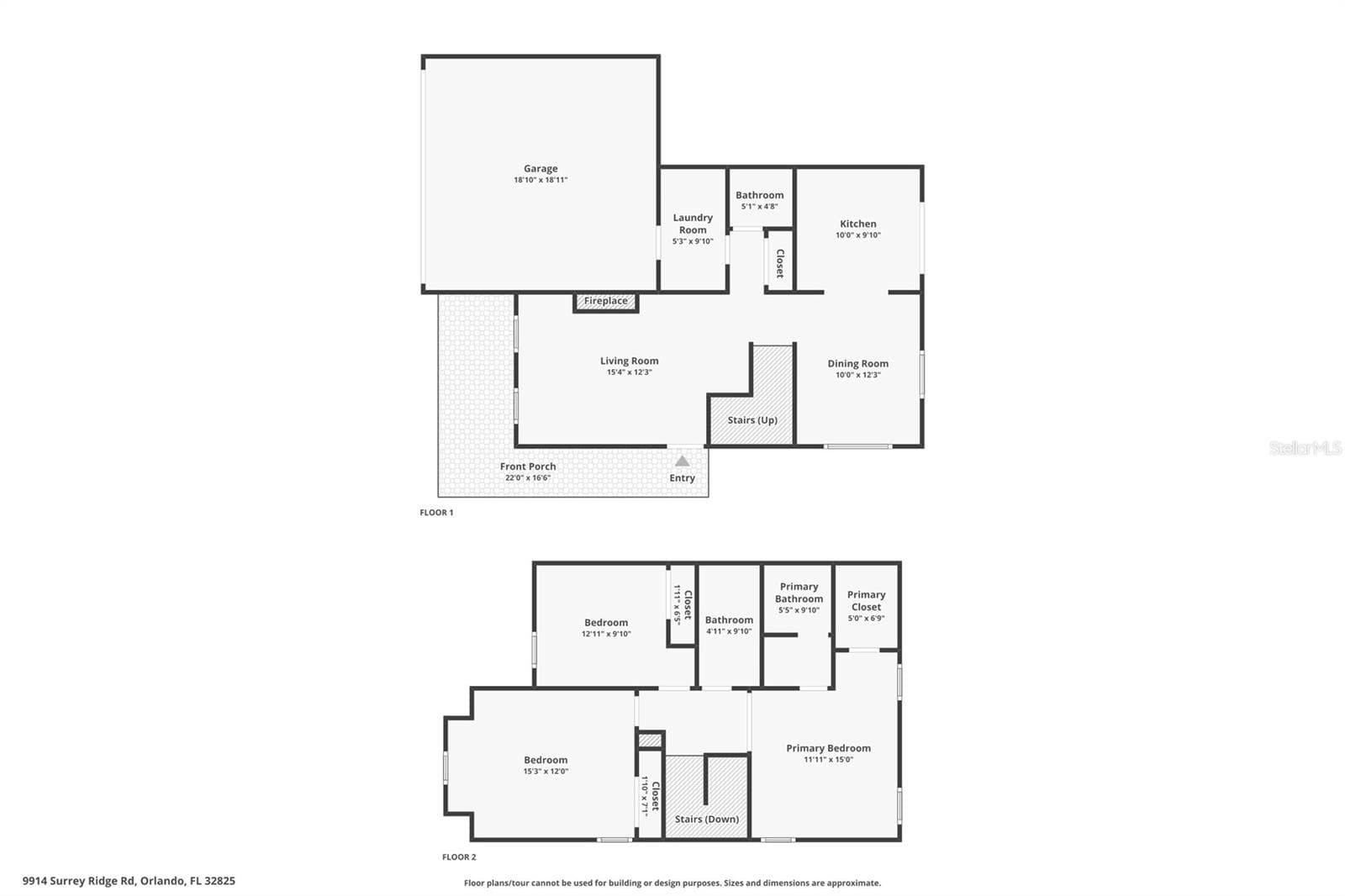 Floor Plan - 9914 SURREY RIDGE RD, ORLANDO