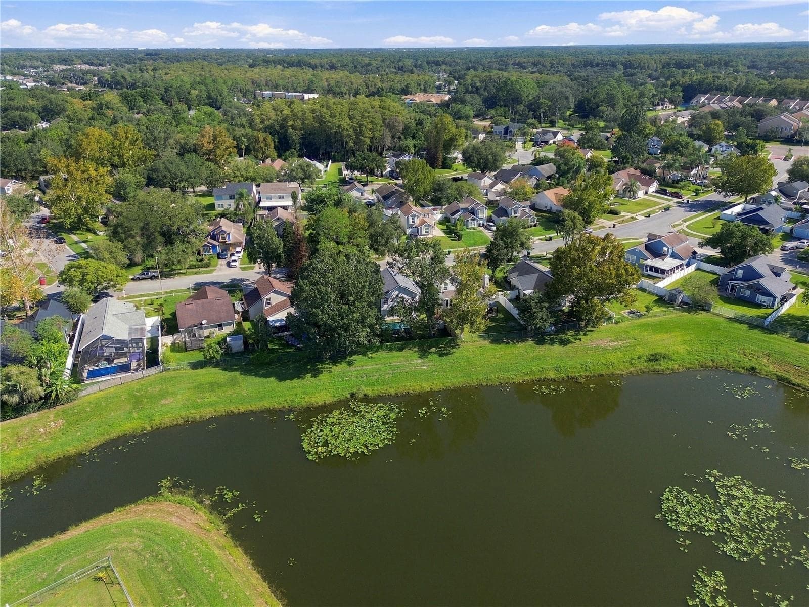 Aerial View Back Yard - 9914 SURREY RIDGE RD, ORLANDO