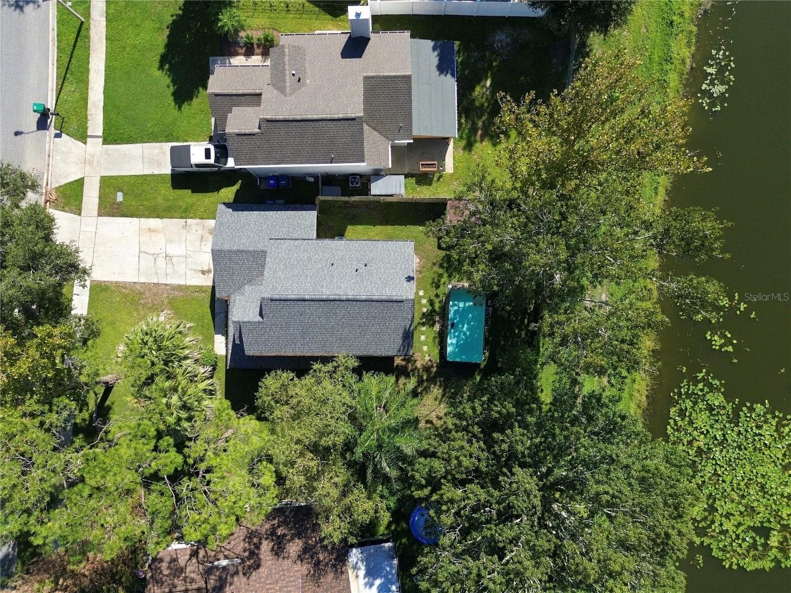 Aerial Lot View - 9914 SURREY RIDGE RD, ORLANDO