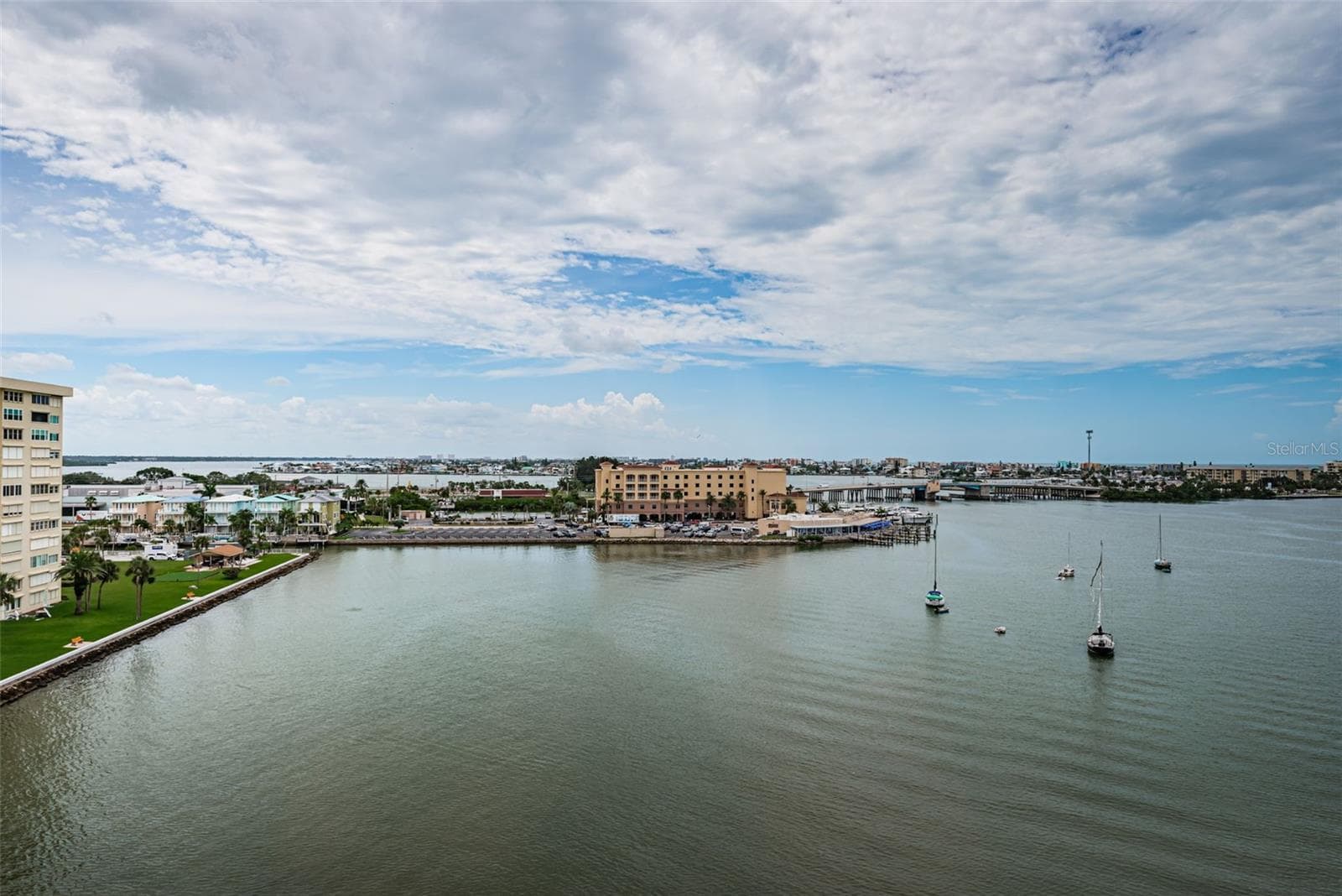 View from the living room, spectacular views of fireworks, Intracoastal and the Gulf - 4775 COVE CIR #904, ST PETERSBURG