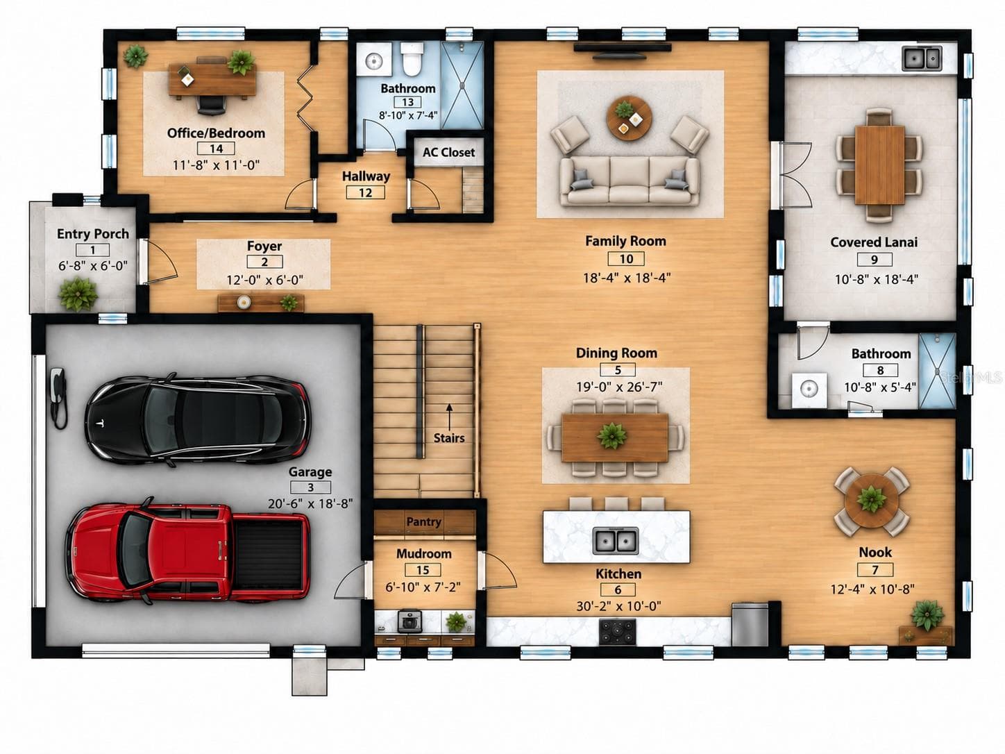 Rendering not an exact replica of the home. - 2307 N ELCOE DR, TAMPA