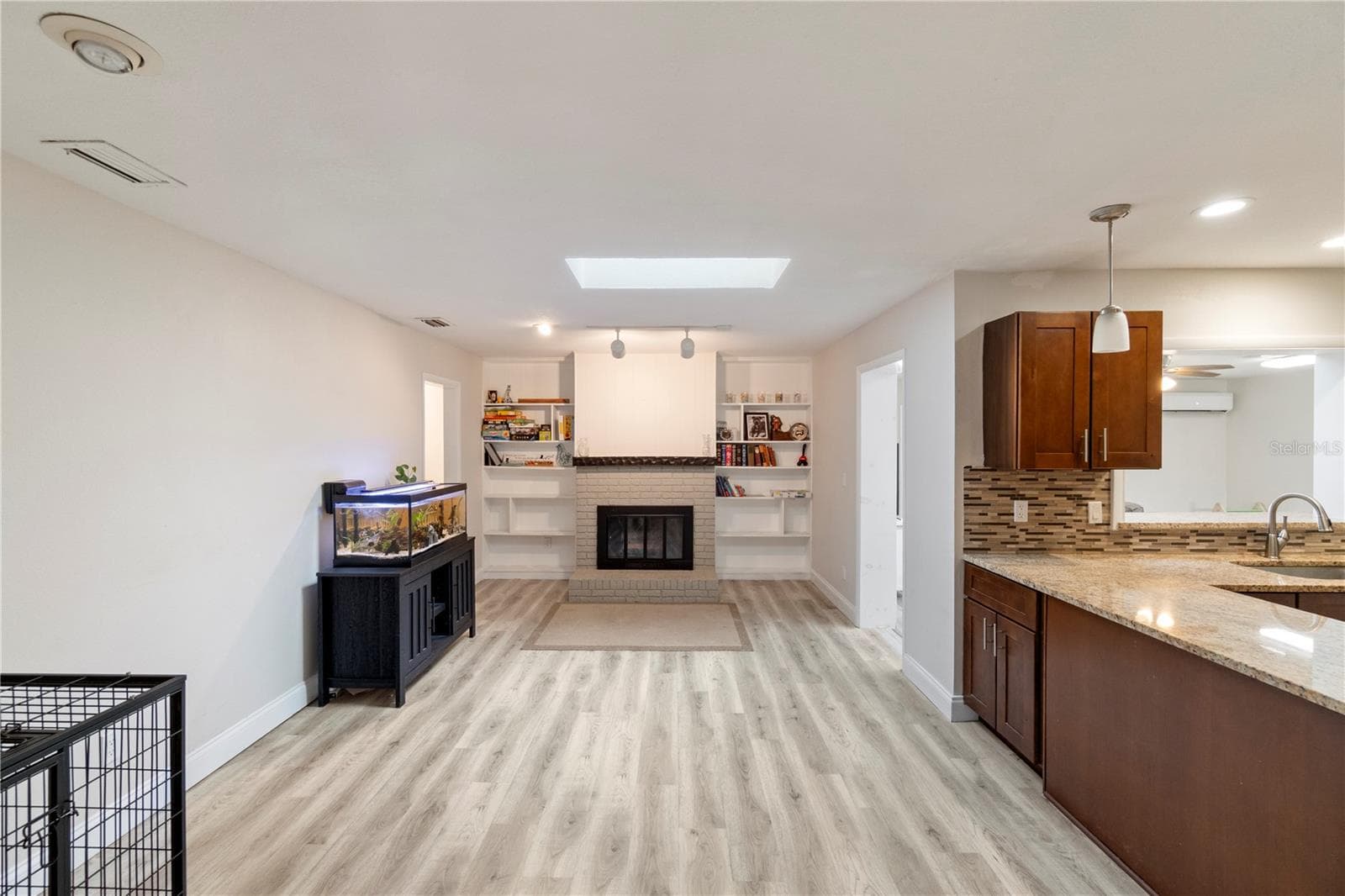 Dining Area w/ Fireplace - 235 TOLLGATE TRL, LONGWOOD