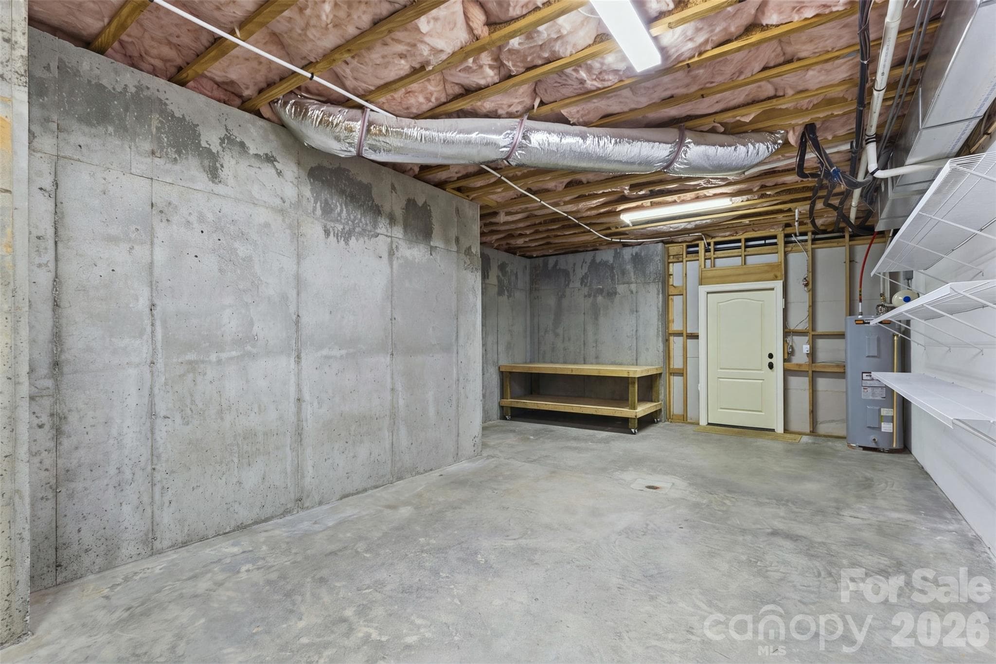 1286 SF of unfinished basement space in this home - 973 Pinnacle Drive, Iron Station