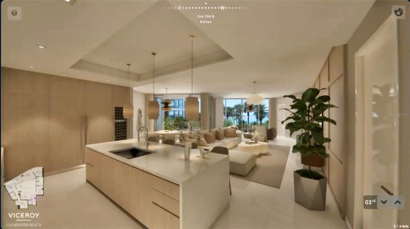 View from the Kitchen - To Be Built - 805 S GULFVIEW BLVD #306B, CLEARWATER