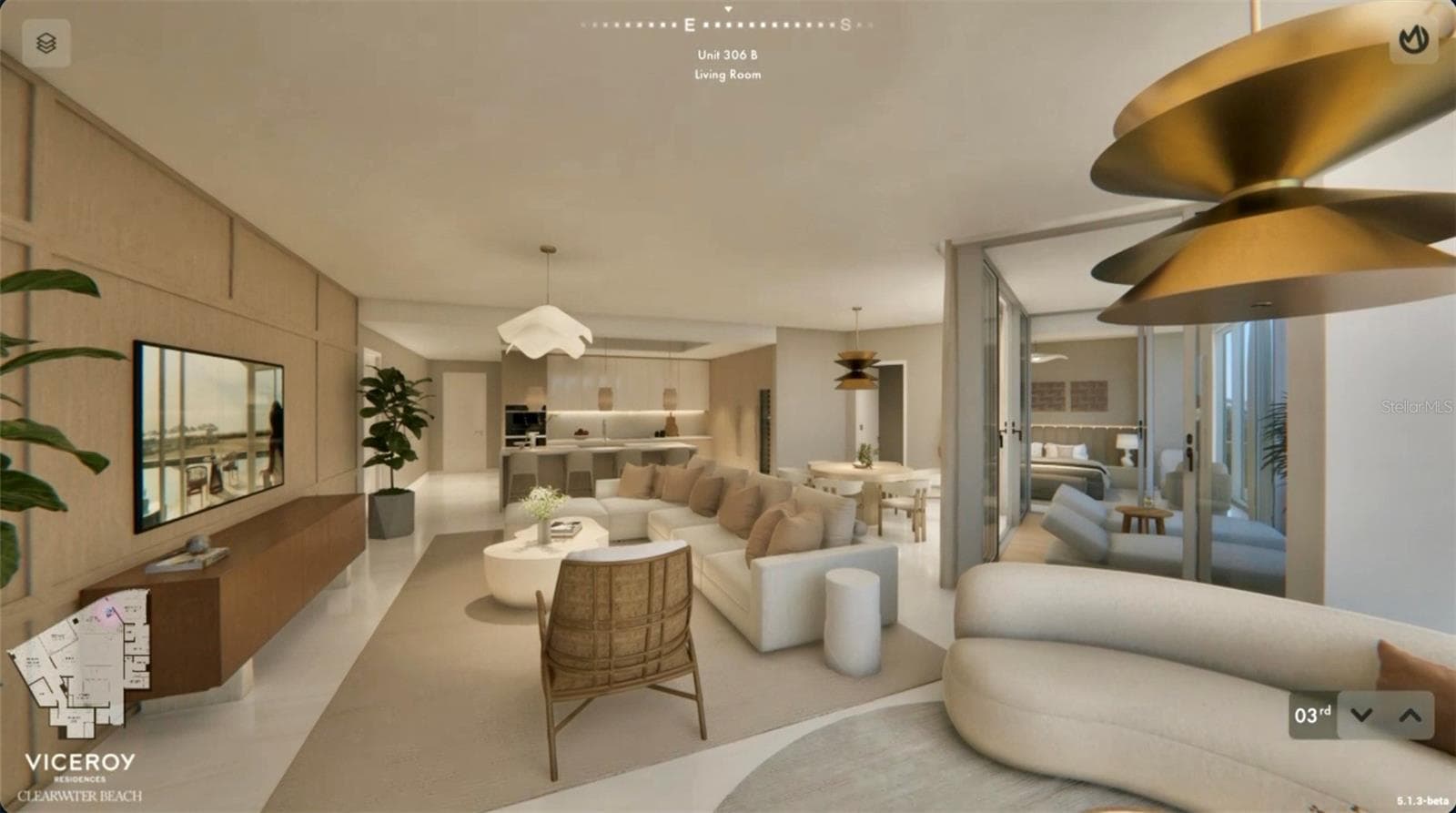 Living Space - To Be Built - 805 S GULFVIEW BLVD #306B, CLEARWATER