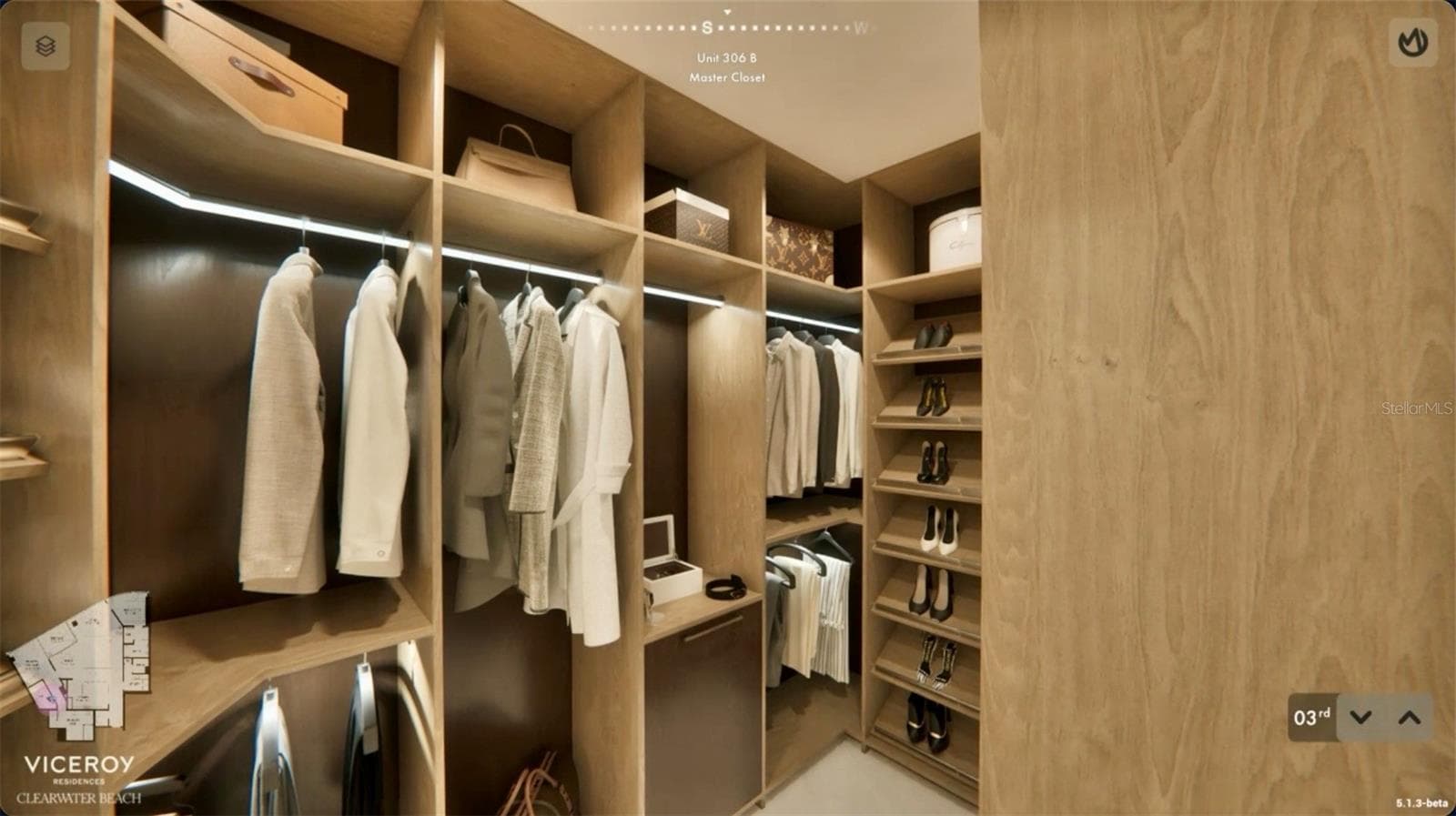 Walk in Closet - To Be Built - 805 S GULFVIEW BLVD #306B, CLEARWATER