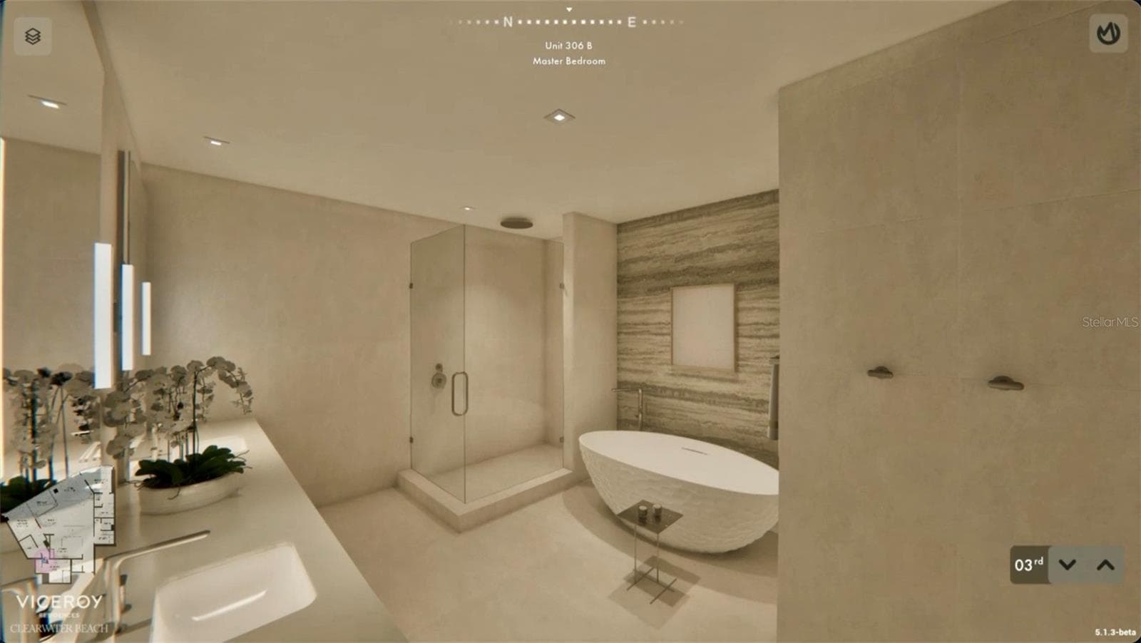 Primary Bathroom - To Be Built - 805 S GULFVIEW BLVD #306B, CLEARWATER
