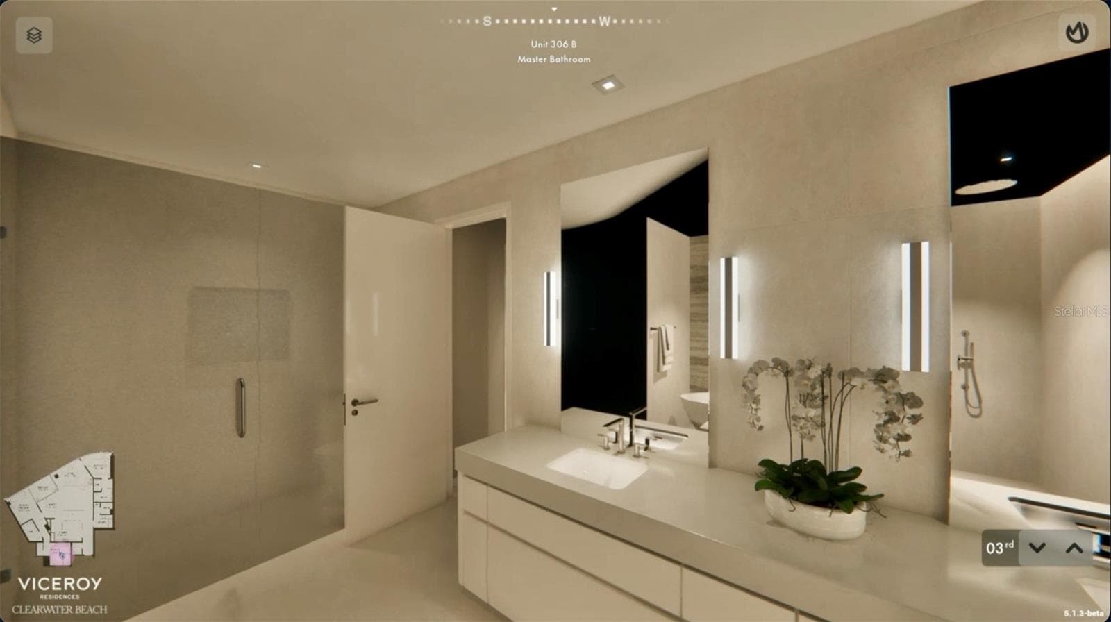 Primary Bathroom - To Be Built - 805 S GULFVIEW BLVD #306B, CLEARWATER