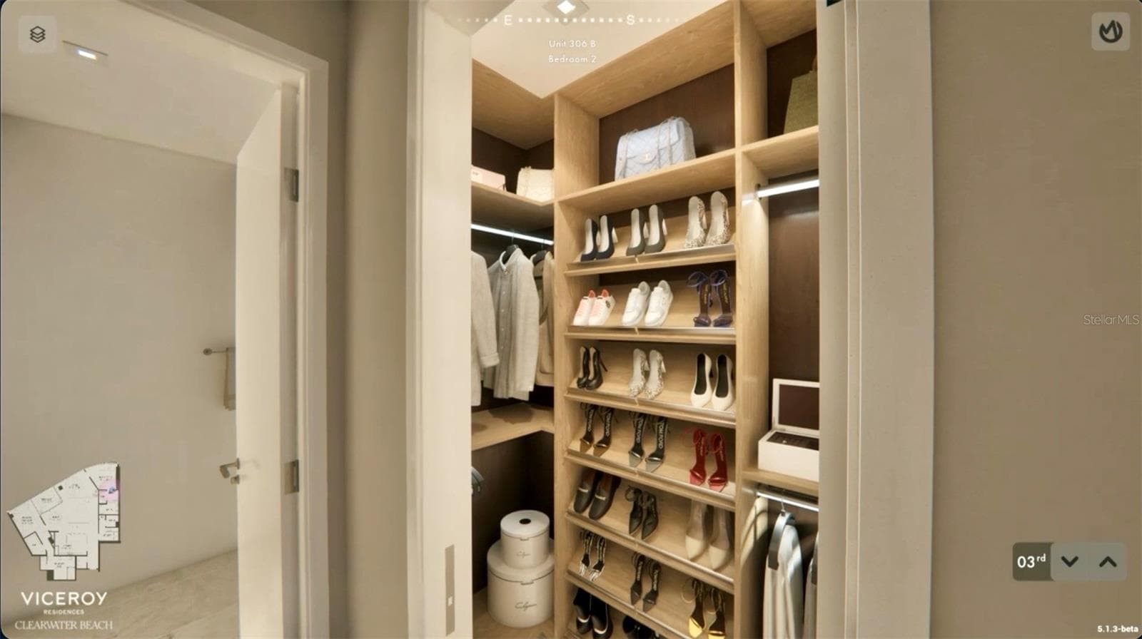 Walk in Closet - To Be Built - 805 S GULFVIEW BLVD #306B, CLEARWATER