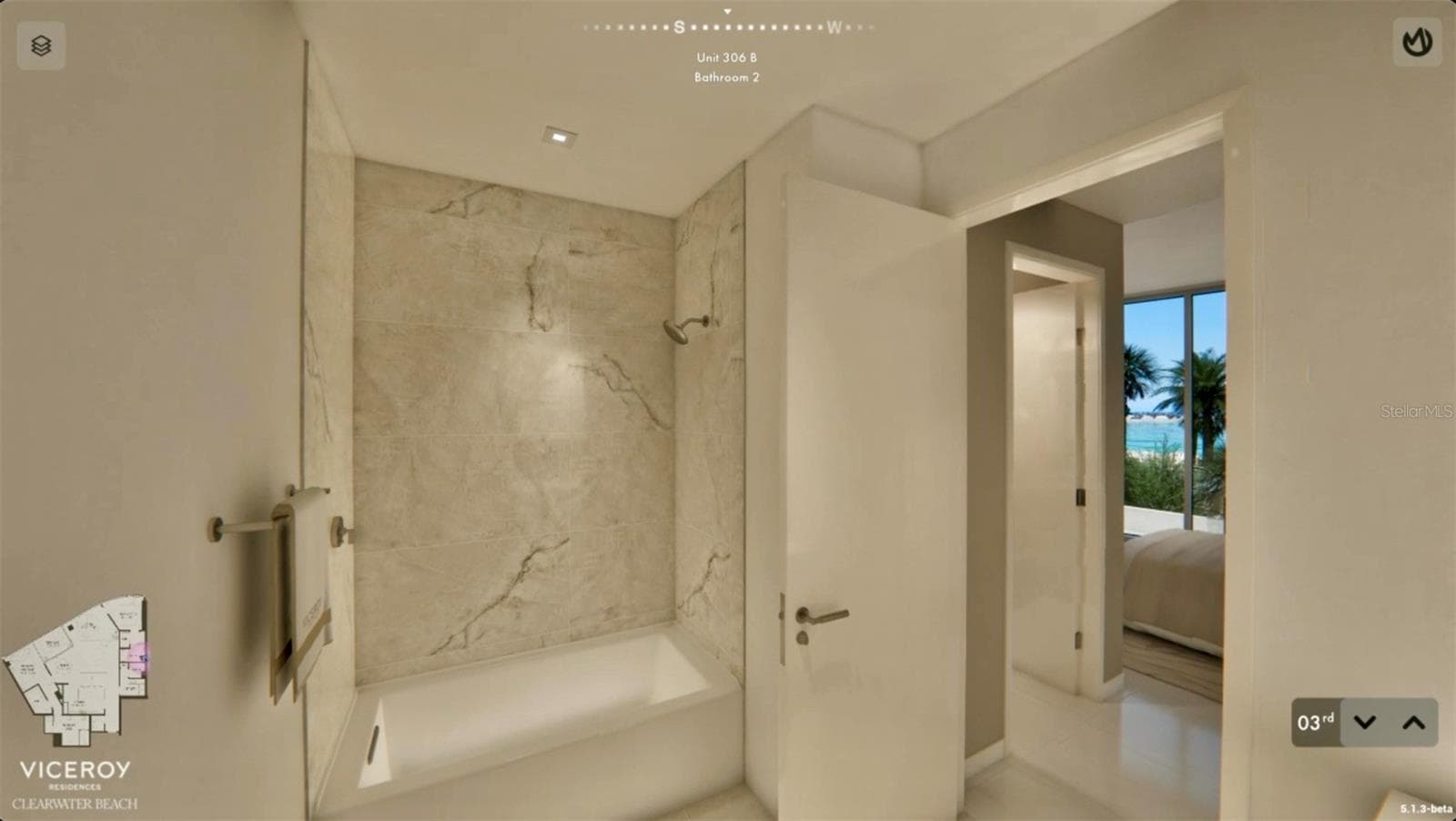 Secondary Bathroom - To Be Built - 805 S GULFVIEW BLVD #306B, CLEARWATER