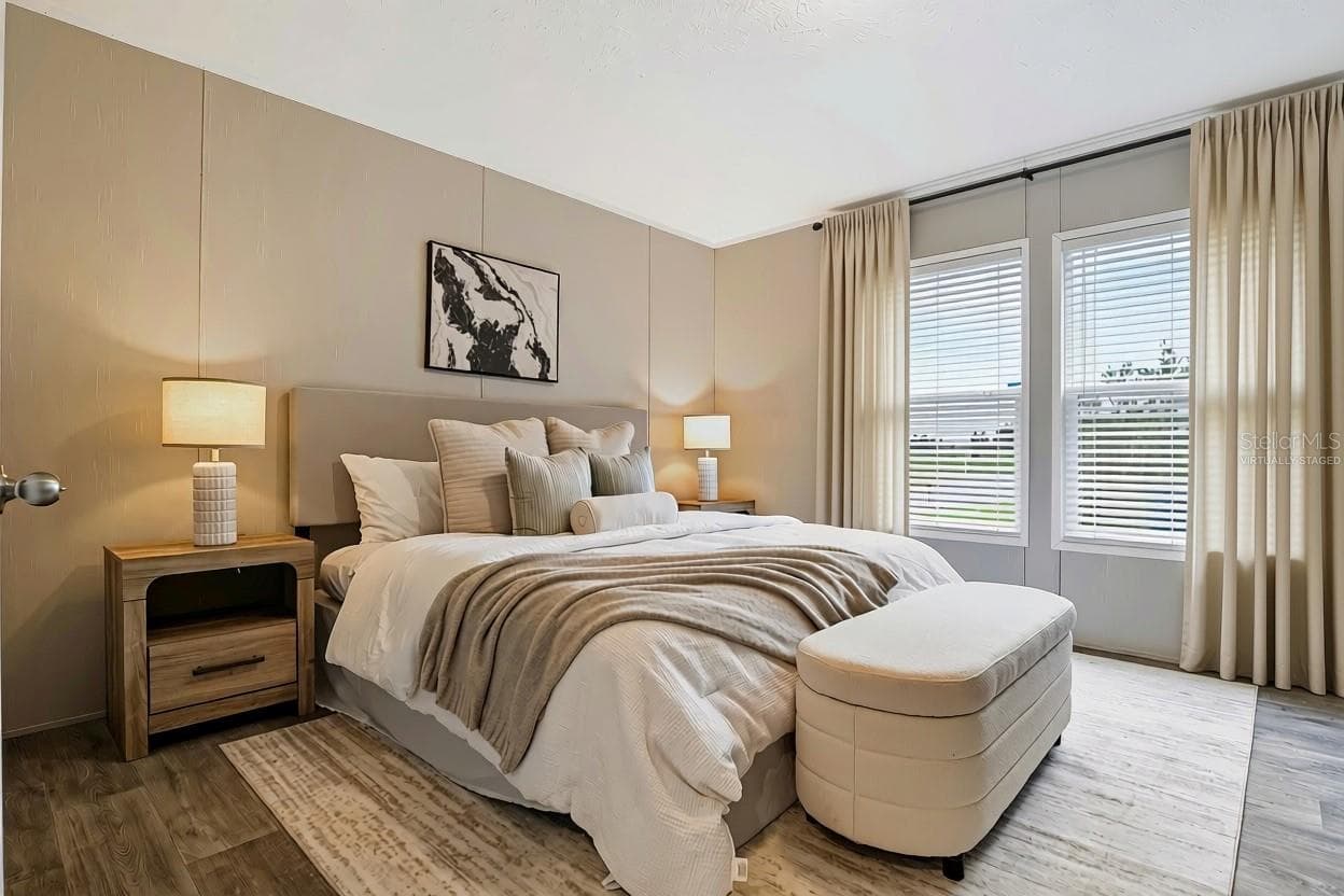 window treatments virtually staged - 25124 HUCKLEBERRY WAY, ASTATULA