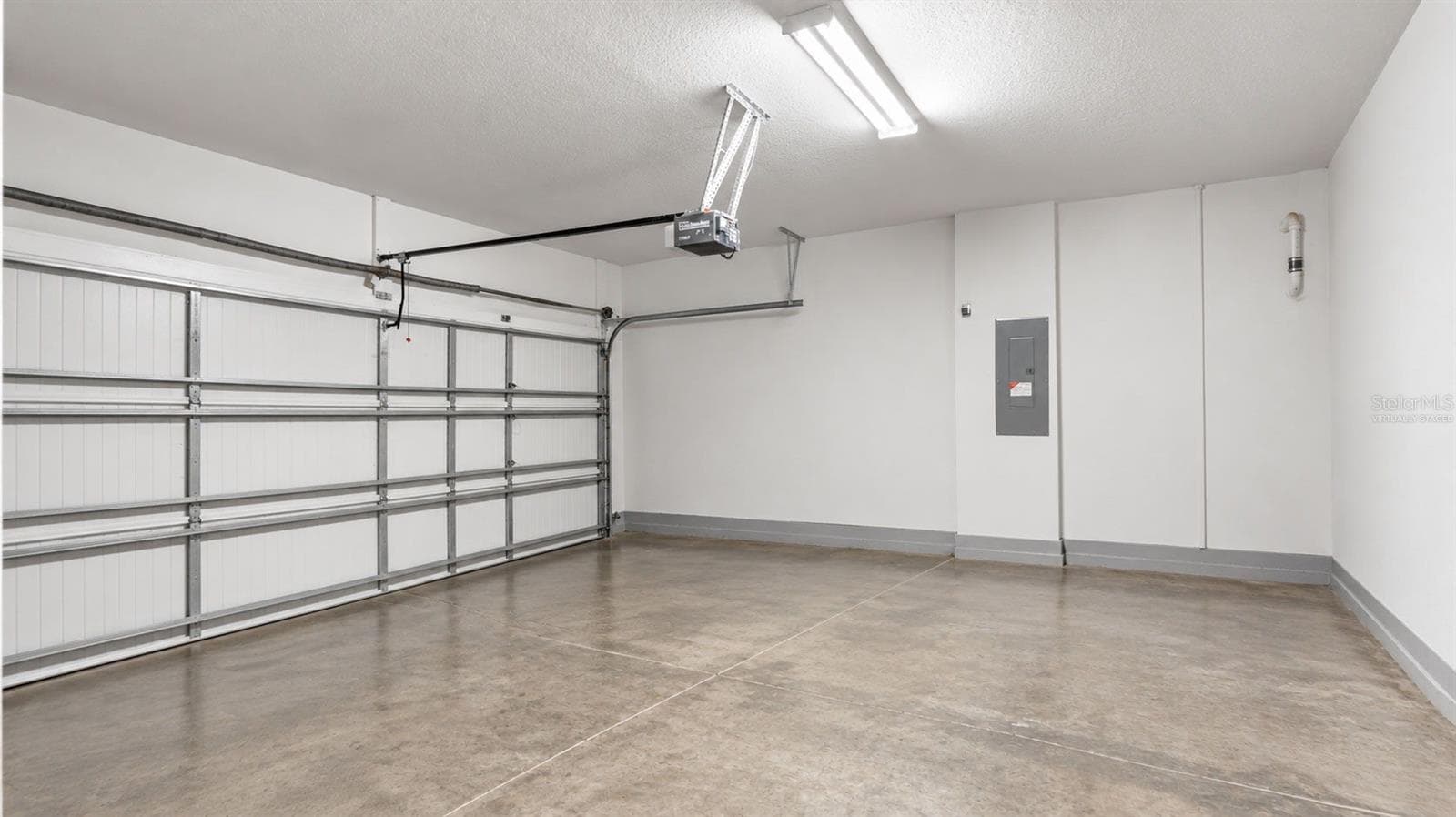 Virtually Staged-Garage-Upper Storage Throughout - 20316 HERITAGE POINT DR, TAMPA