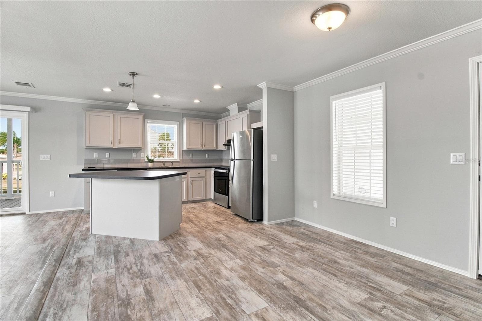 Entrance into Open Concept Kitchen, LR & DR - 18675 U.S. HIGHWAY 19 N. #349, CLEARWATER