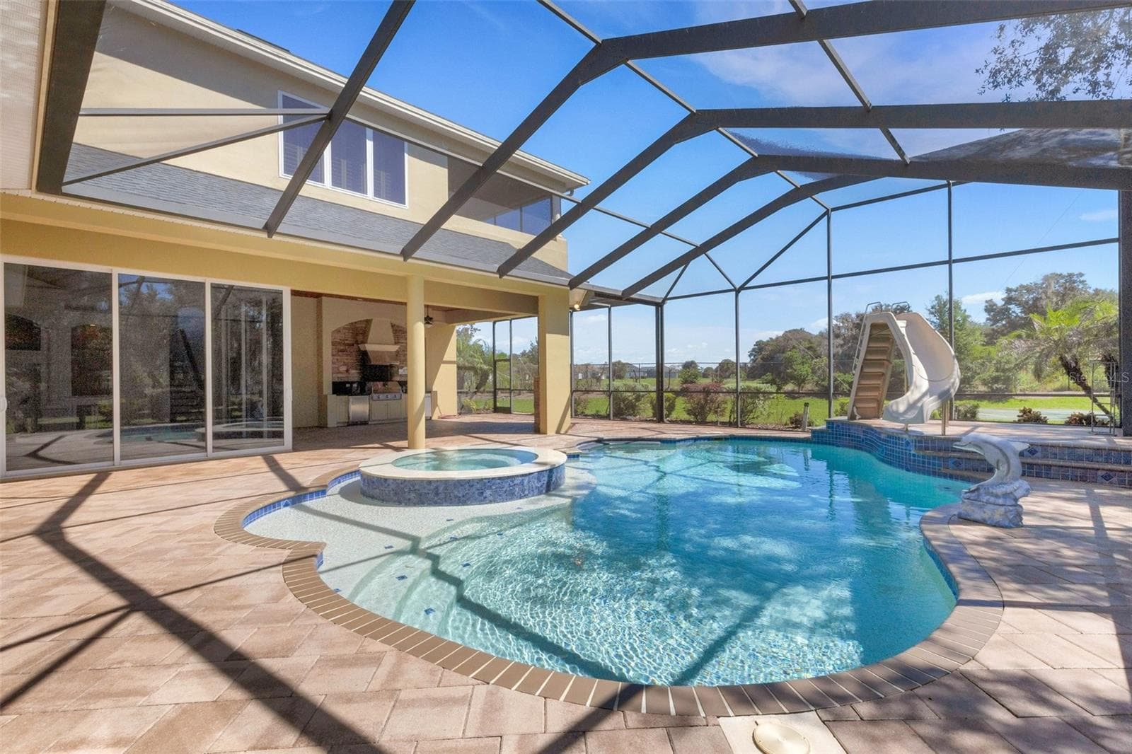 All completely screen enclosed with brick pavers all around. - 6562 EAGLE VIEW LOOP, LAKELAND