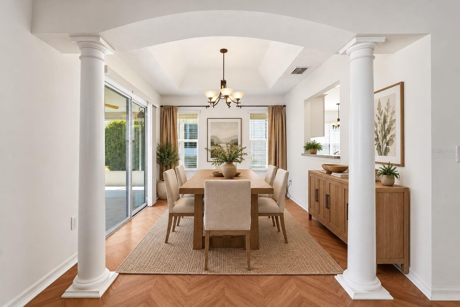Virtually Staged Dinning Room - 1563 EASTOVER TER, THE VILLAGES