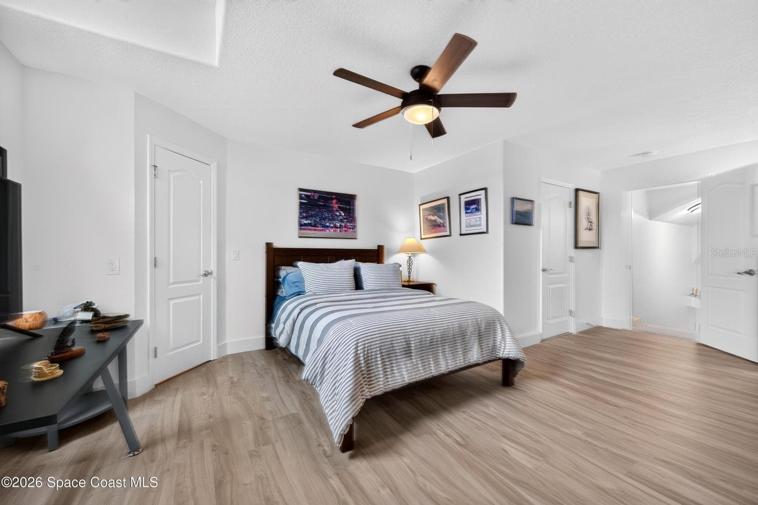 Upstairs bedroom with natural light - 3726 SUNWARD DR, MERRITT ISLAND