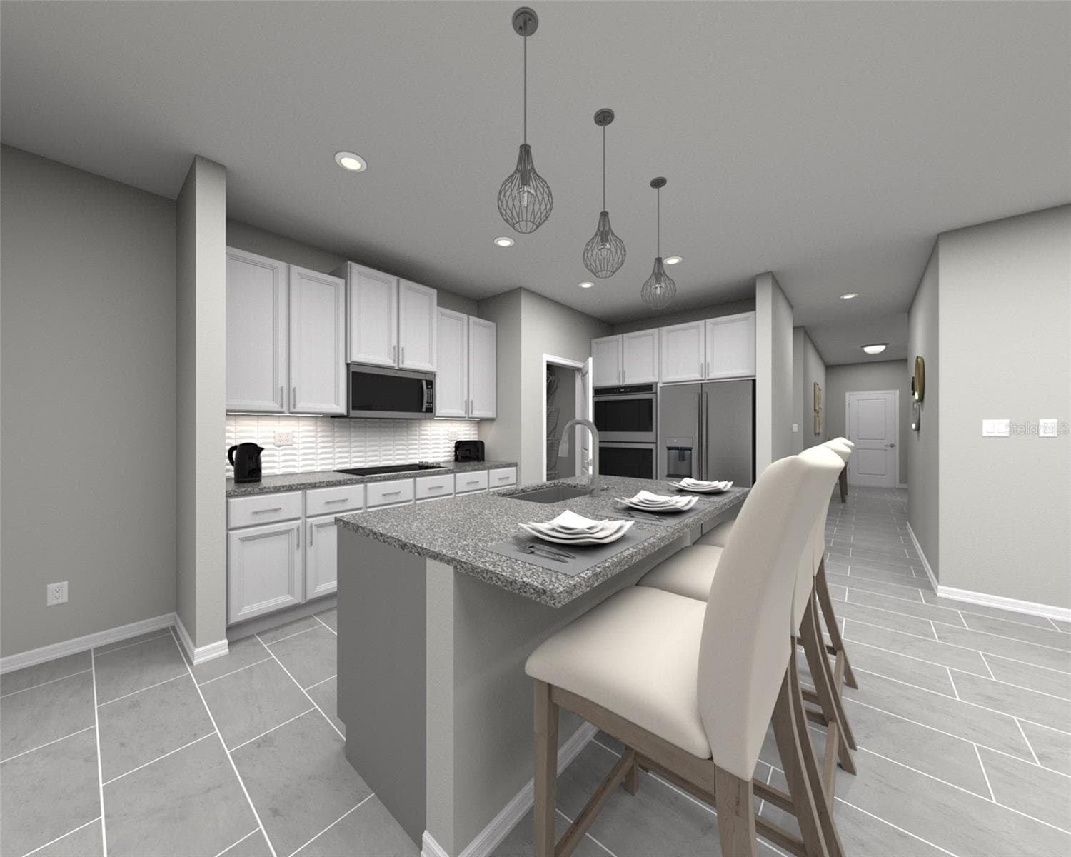 Photo is not of the actual home, but is an inspirational photo of builder’s model home and may depict options, furnishings, and/or decorator features that are not included. - 136 SUN CHASER DR, NOKOMIS