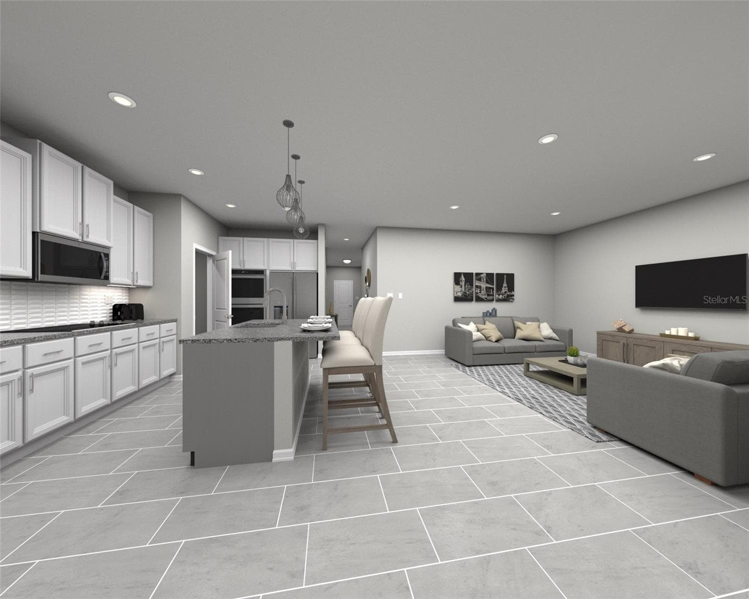 Photo is not of the actual home, but is an inspirational photo of builder’s model home and may depict options, furnishings, and/or decorator features that are not included. - 136 SUN CHASER DR, NOKOMIS