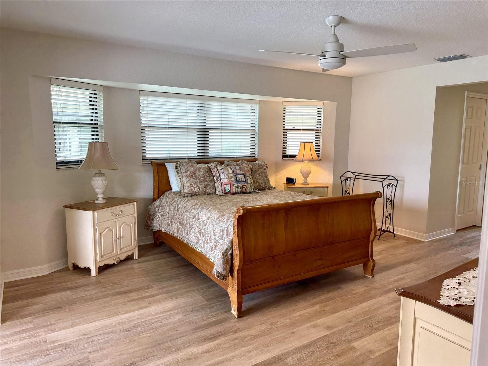 Primary bedroom with bay windows - 23411 MULLINS AVE, PORT CHARLOTTE