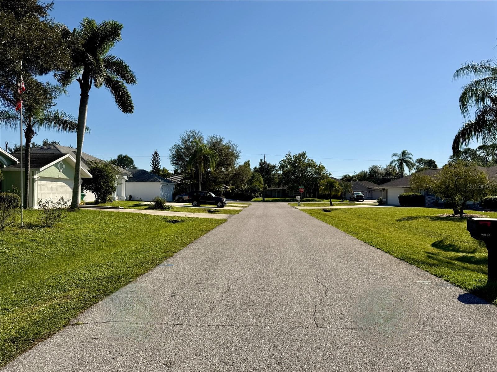 Looking east on Mullins Ave. - 23411 MULLINS AVE, PORT CHARLOTTE