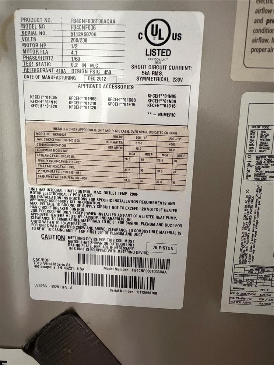 A/C - 2012 - 4336 WILLOWCREST CT, ORLANDO