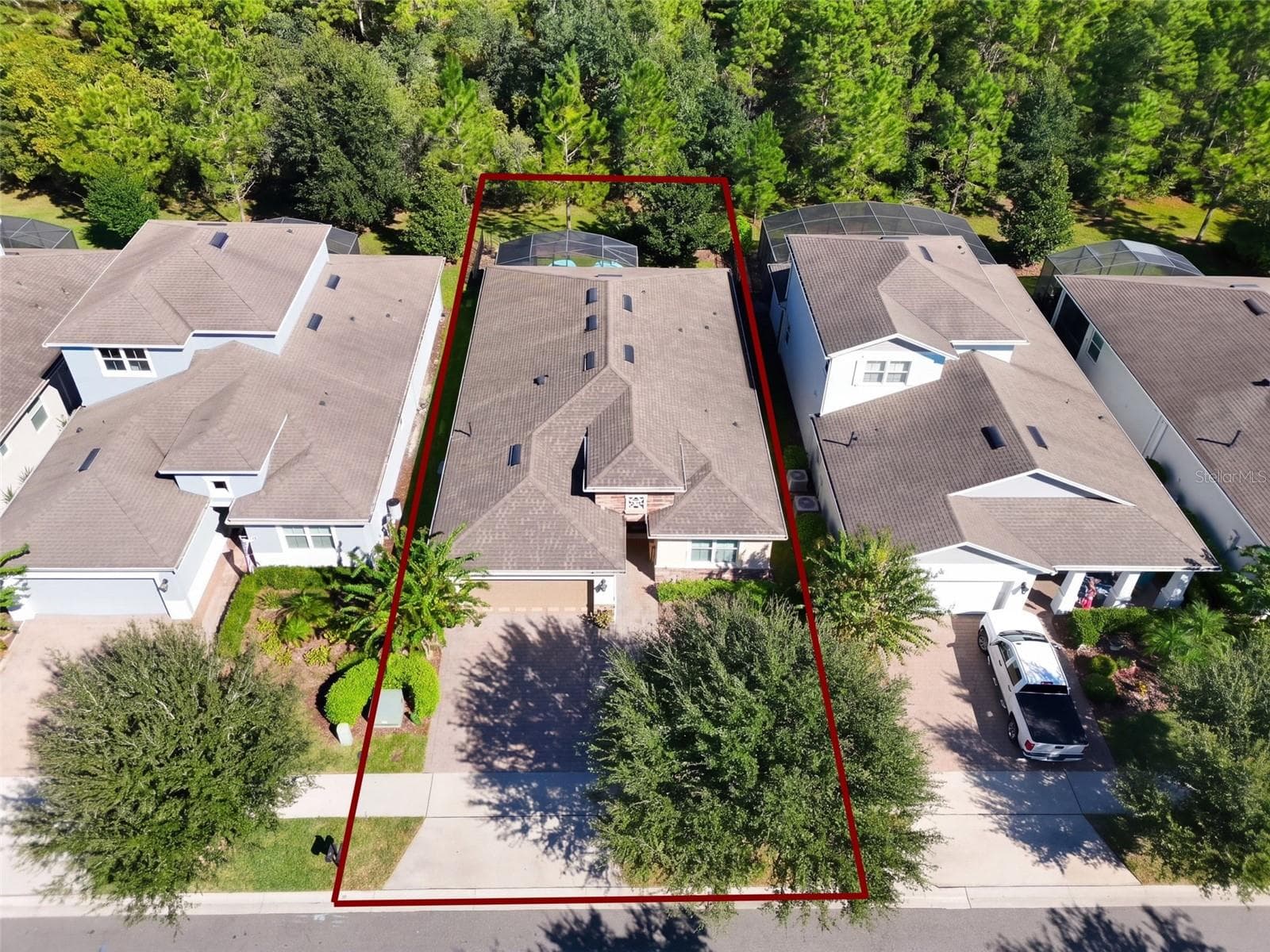Aerial view from the front of the Home - 1233 EGGLESTON DRIVE, DELAND