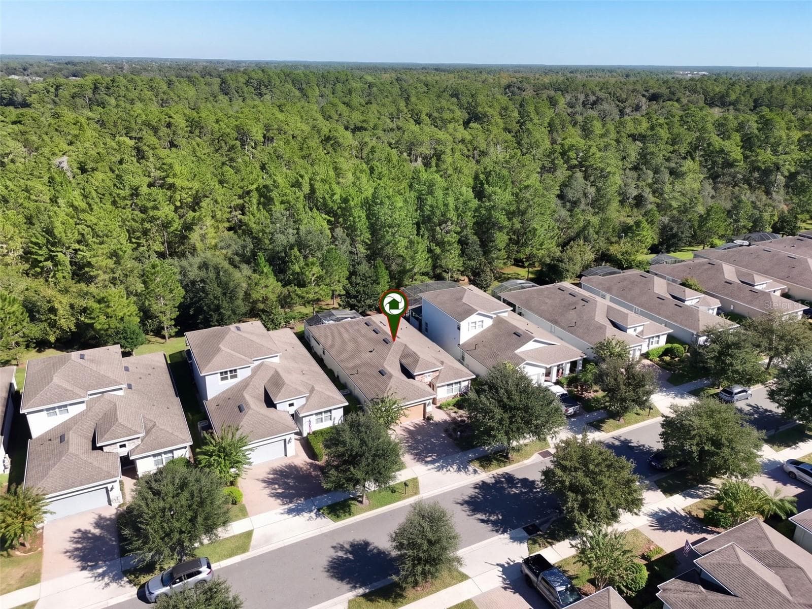 Aerial view of the Home's location - 1233 EGGLESTON DRIVE, DELAND