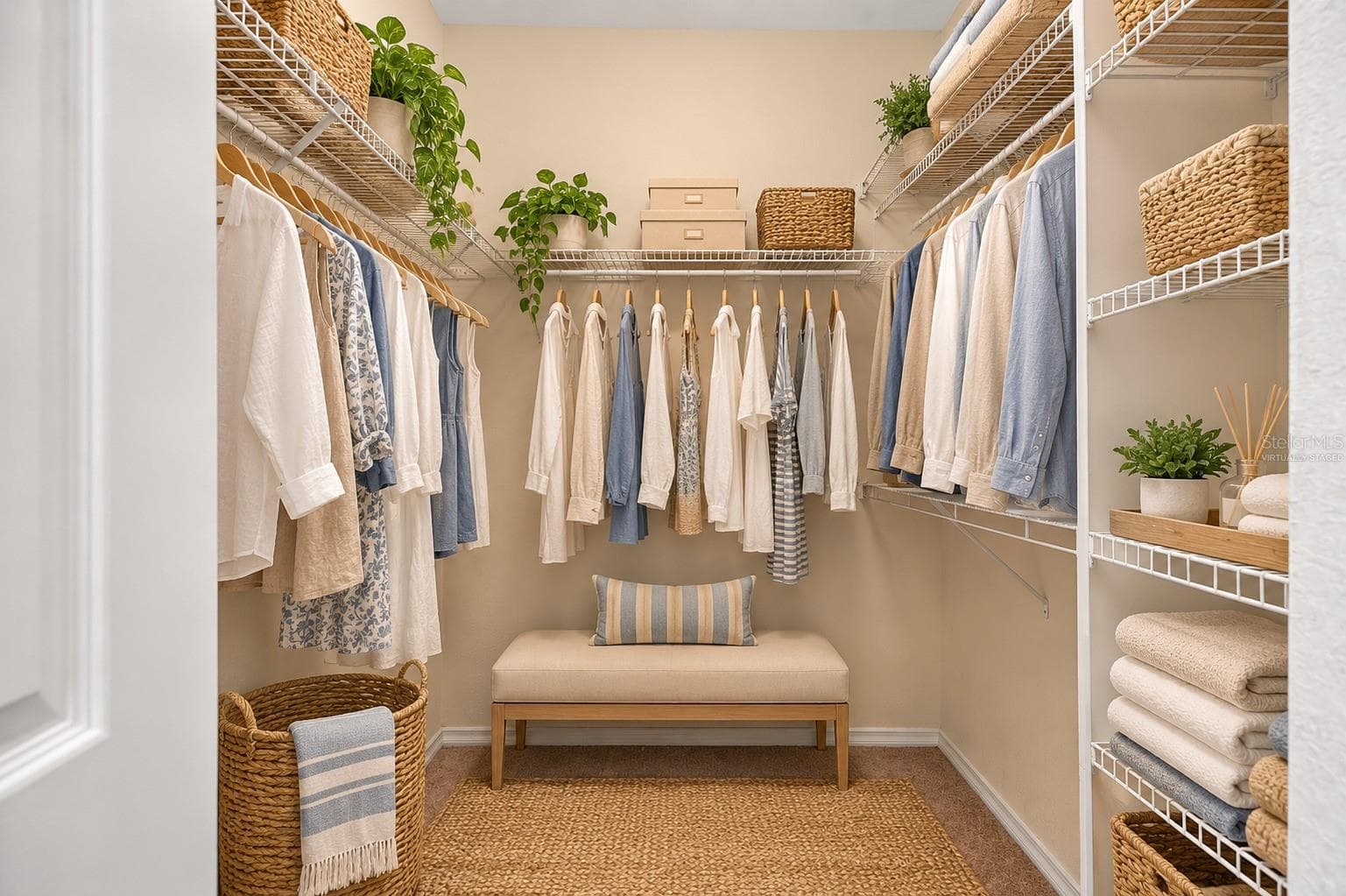 Virtually Staged Walk In Closet - 6149 METROWEST BLVD #308, ORLANDO