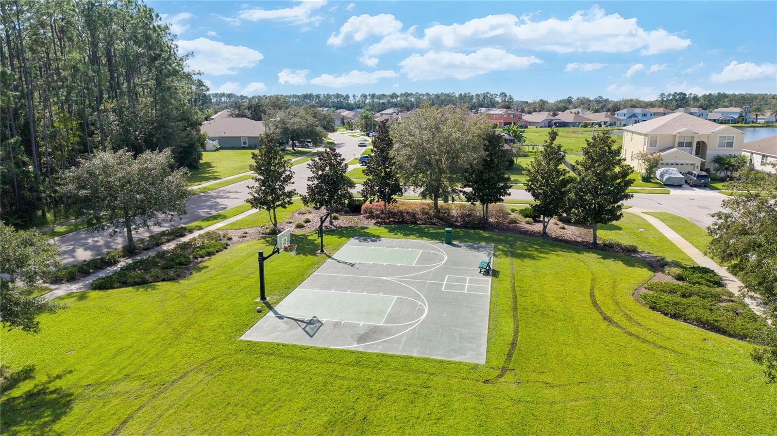 Basketball courts short walk from home - 7619 CRESCENT PALM DR, WESLEY CHAPEL
