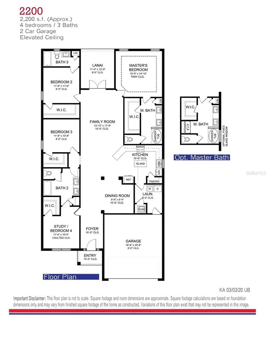 Picture of similar home for illustrative purposes only. Colors and features will vary! - 4532 SW 90TH PL, OCALA