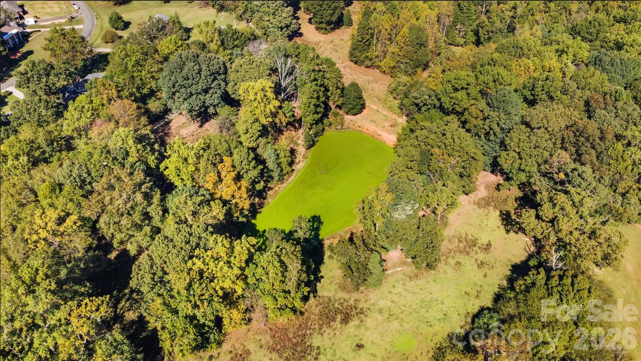 Beautiful pond on the property. - 5525 Mount Holly huntersville Road, Charlotte