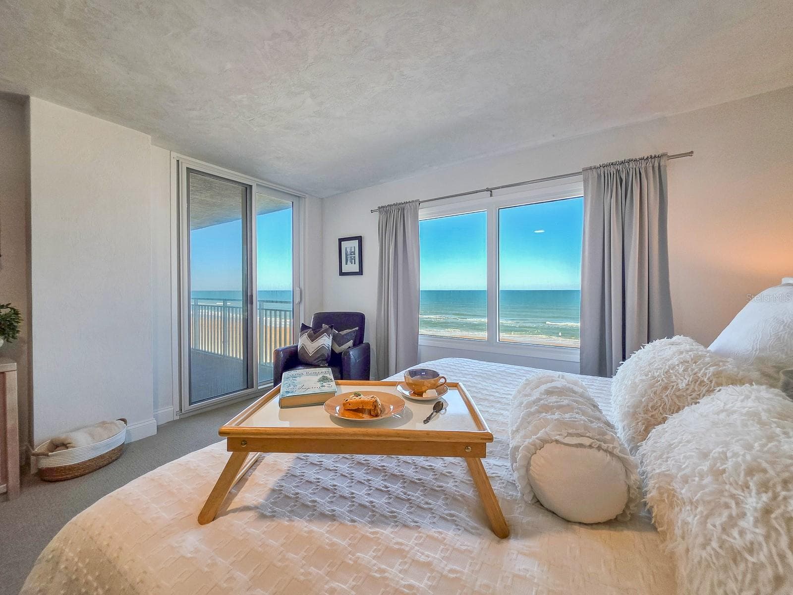 Primary Suite with sparkeling ocean views. - 2545 S ATLANTIC AVE #403, DAYTONA BEACH SHORES