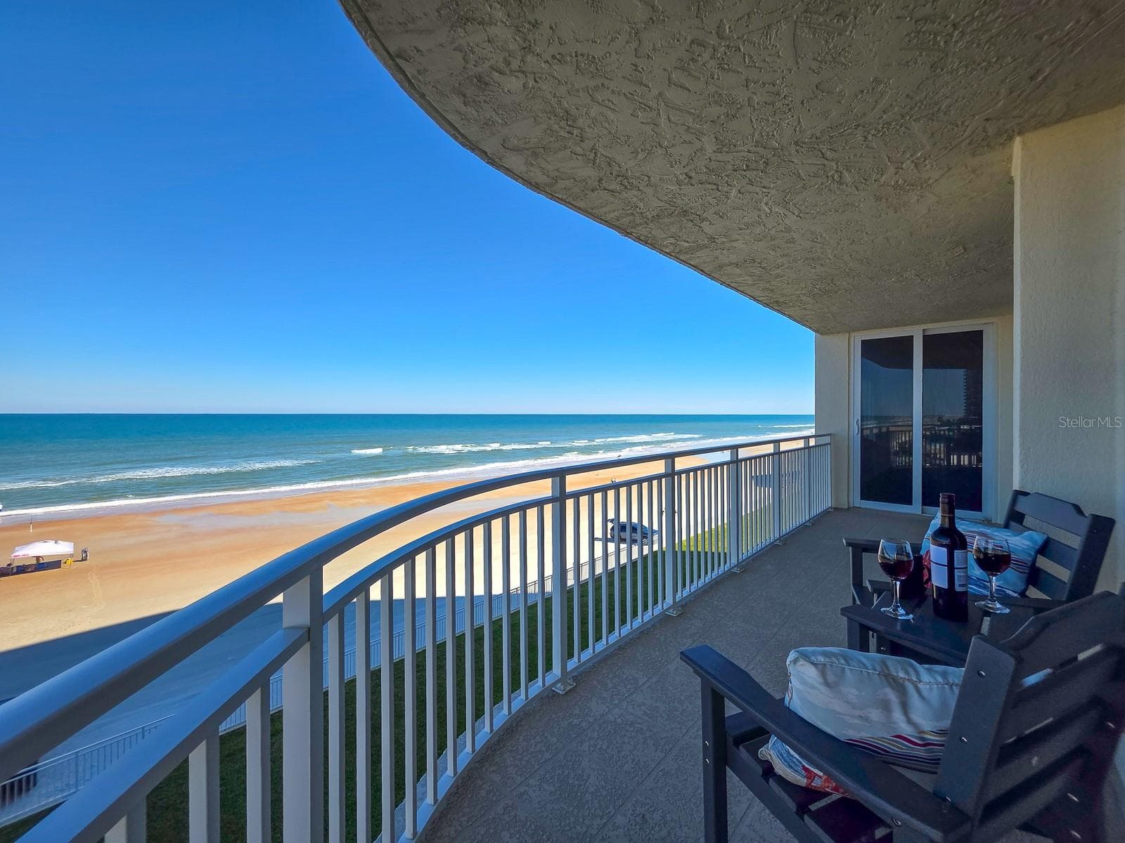 Wrap around balcony with endless unobstructed views to the south. - 2545 S ATLANTIC AVE #403, DAYTONA BEACH SHORES