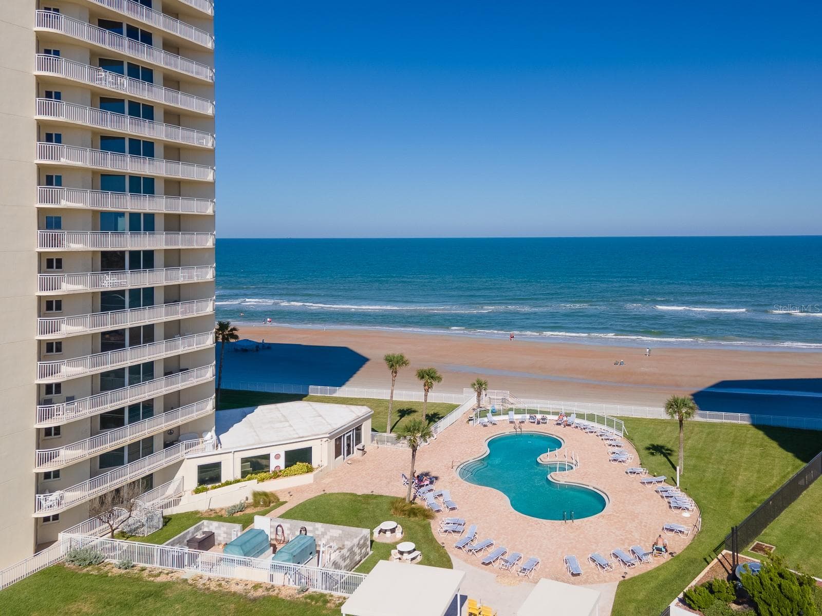 All day sunshine in this Oceanfront Heated Pool - 2545 S ATLANTIC AVE #403, DAYTONA BEACH SHORES