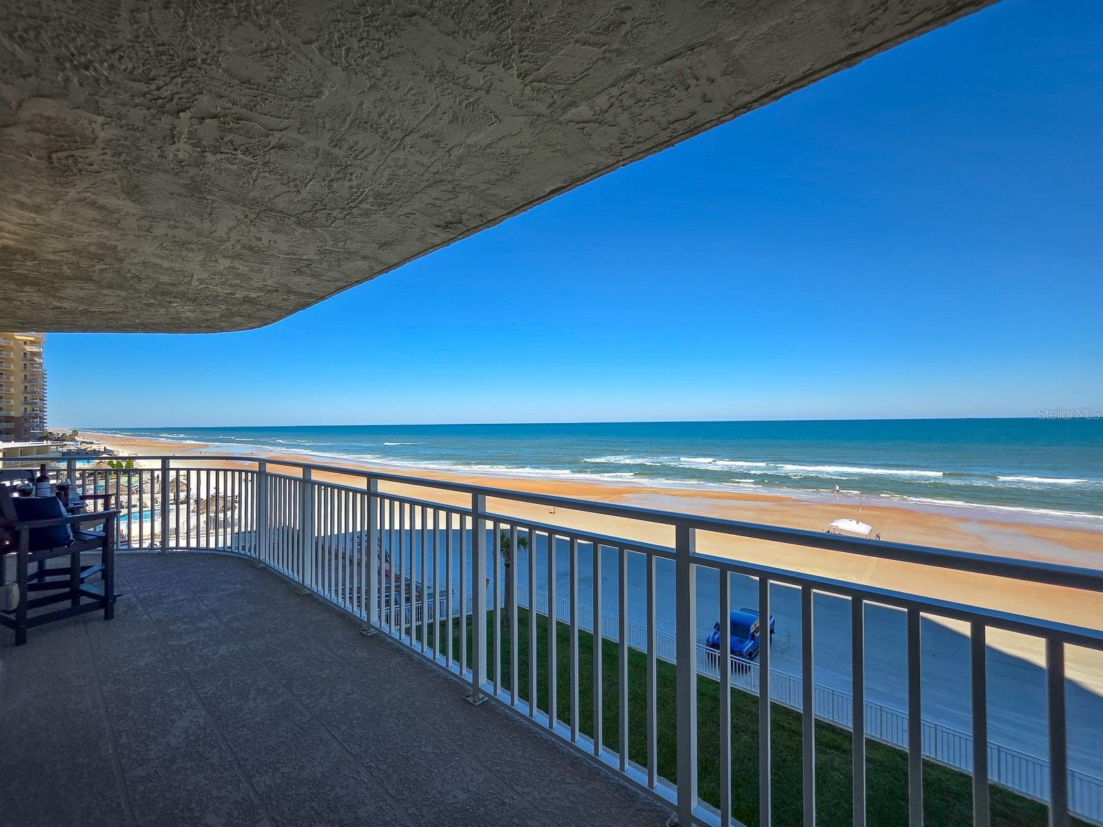 Balcony views to the Northeast - 2545 S ATLANTIC AVE #403, DAYTONA BEACH SHORES