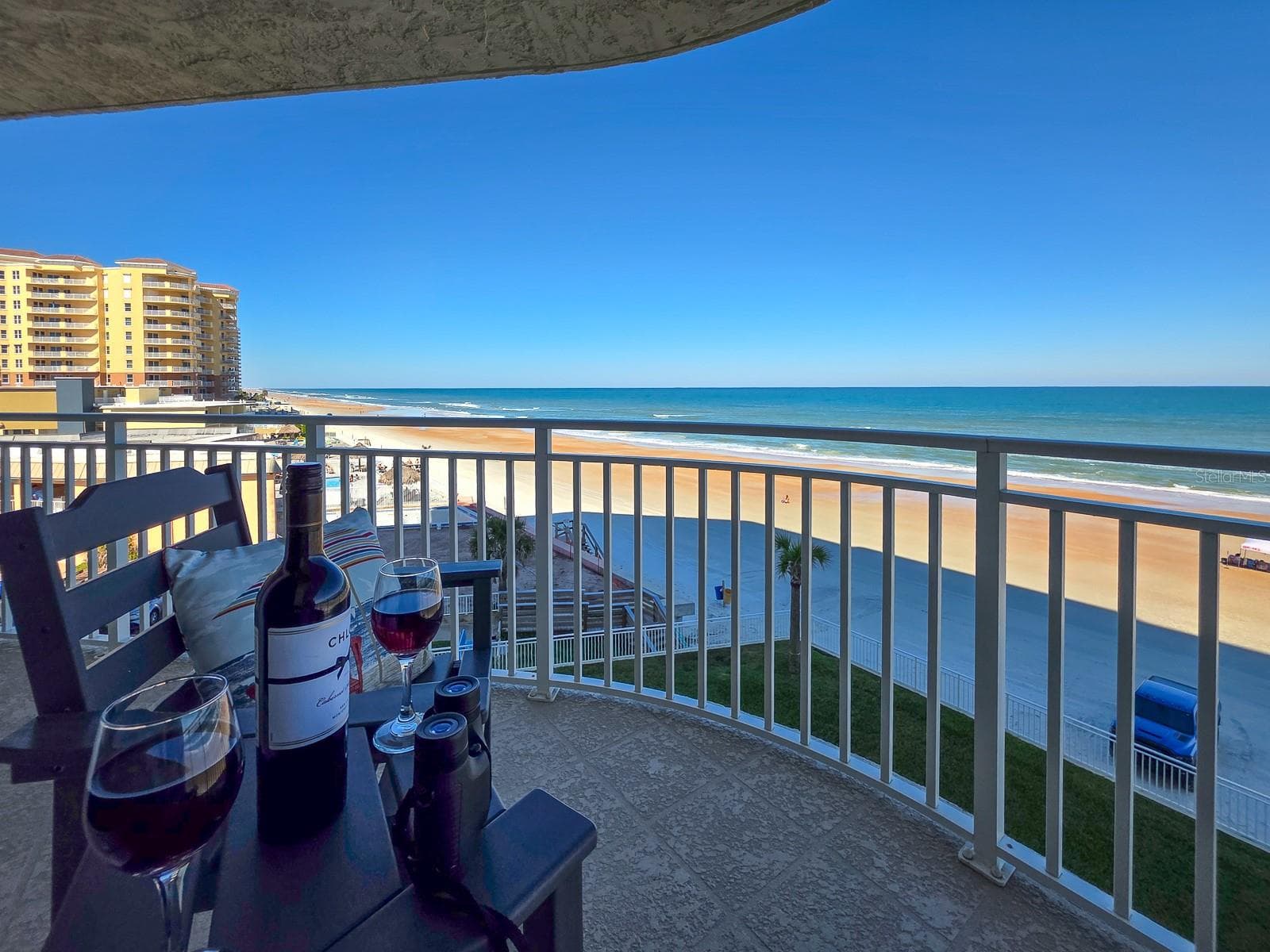 Balcony views to the Northeast - 2545 S ATLANTIC AVE #403, DAYTONA BEACH SHORES